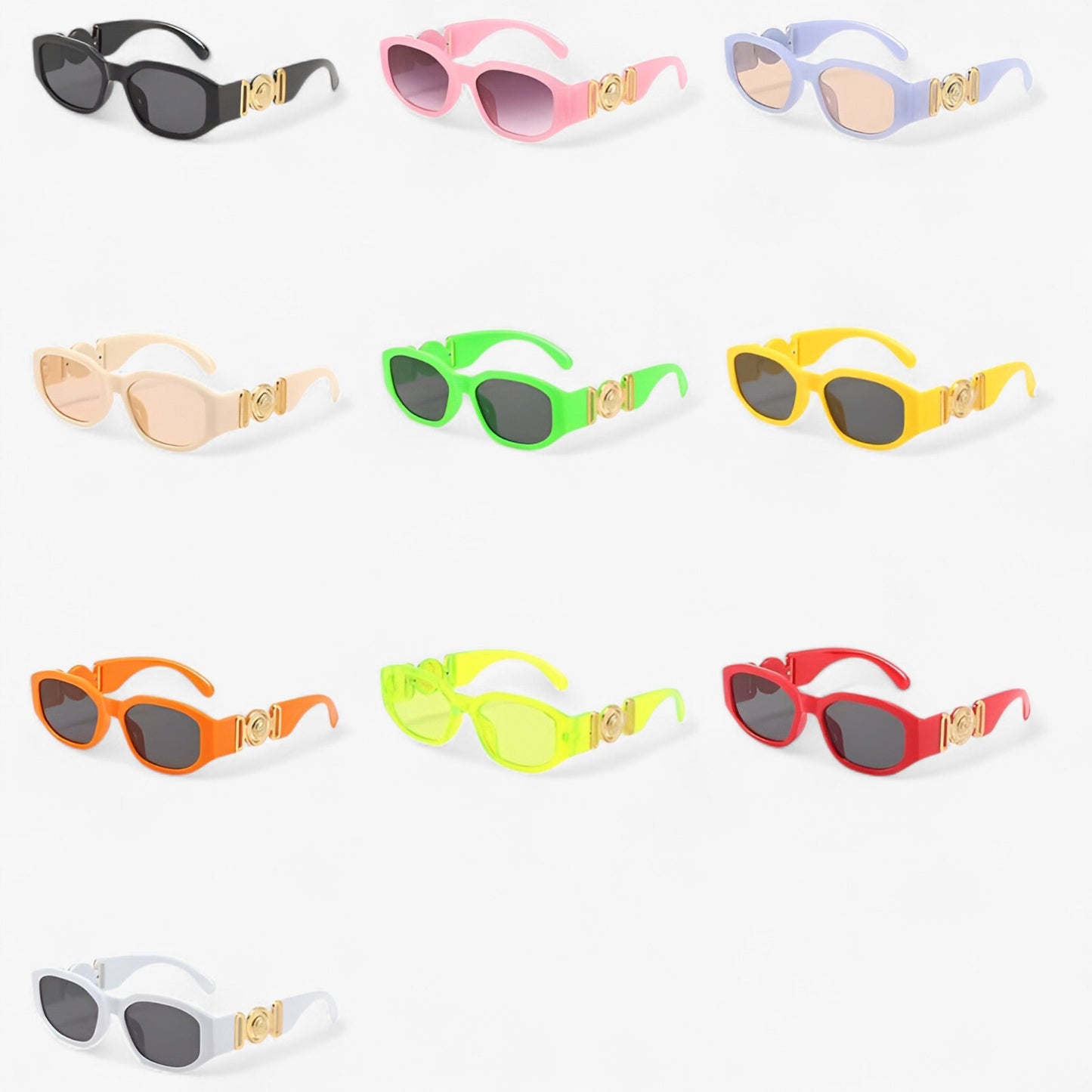 Liam | Kleine rechteckige Sonnenbrille für Reisen und Vintage-Stil