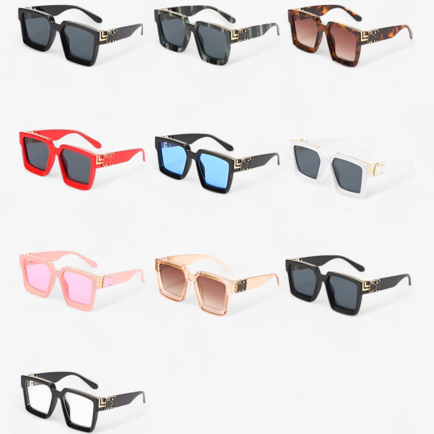 Manuel | Retro quadratische Sonnenbrille für Herren