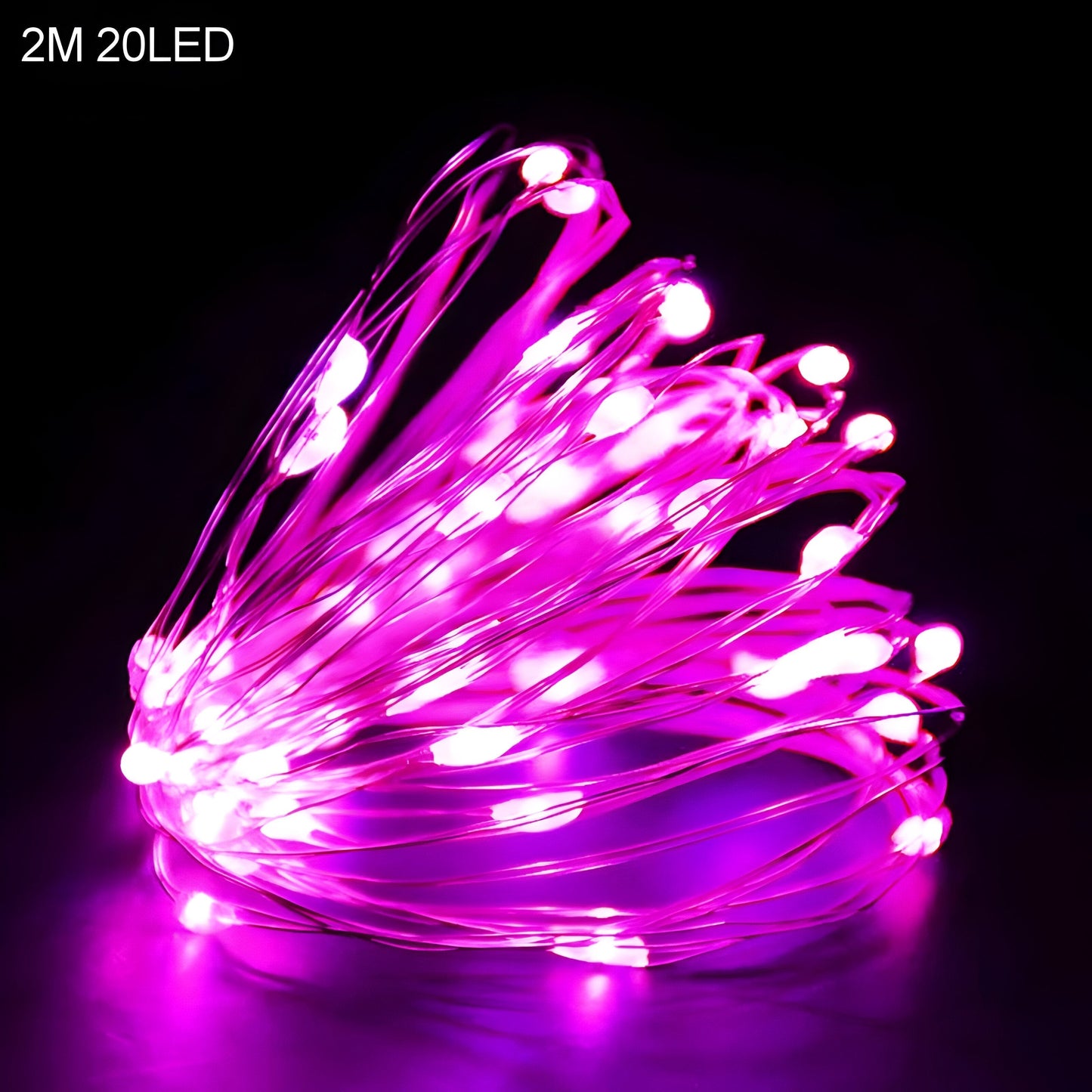 TwinkleLights | LED Lichterschlauch 20LED - Beleuchten Sie Ihre Feste mit dem Weihnachtsmann und Schneeflocken