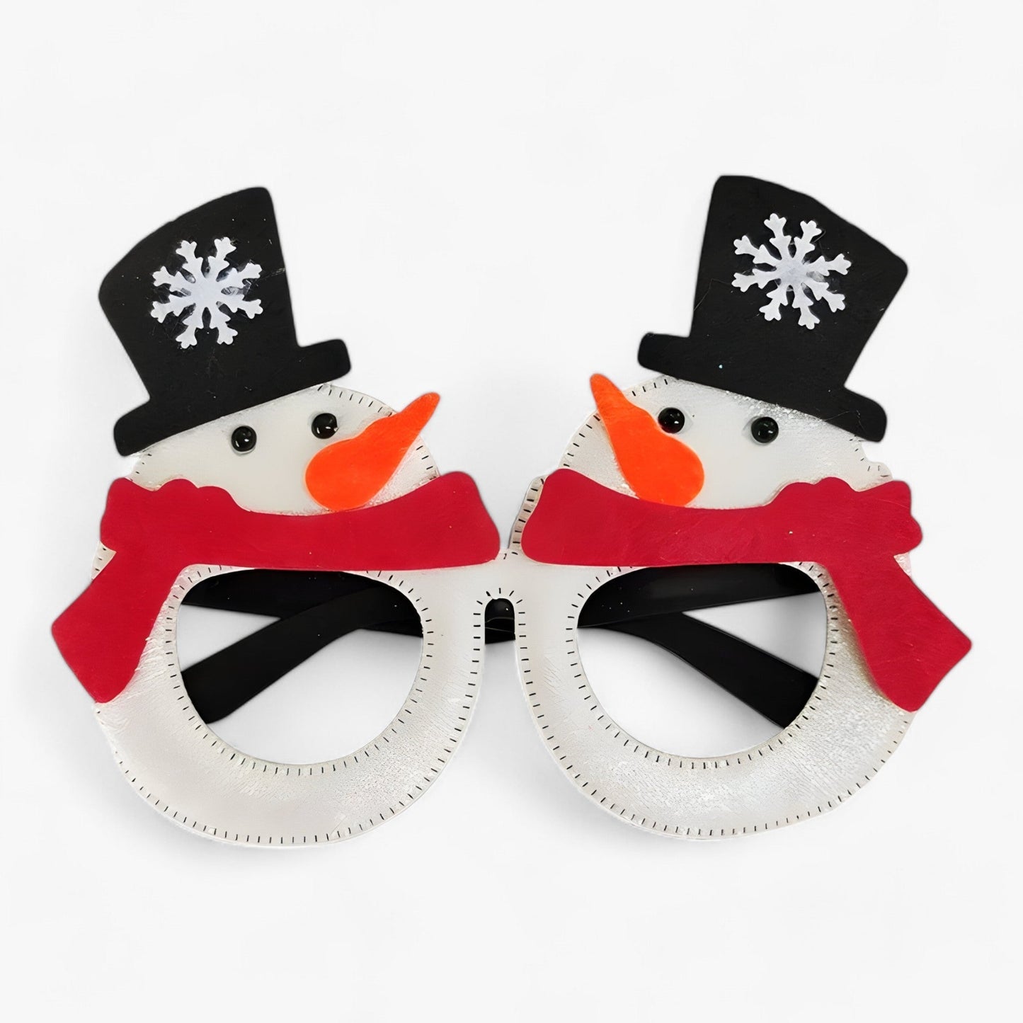 Urlaubsfeiernder | Weihnachtsbrille mit Weihnachtsmann, Weihnachtsbaum und Schneemann - Lustige Accessoires für Festtagsfotos
