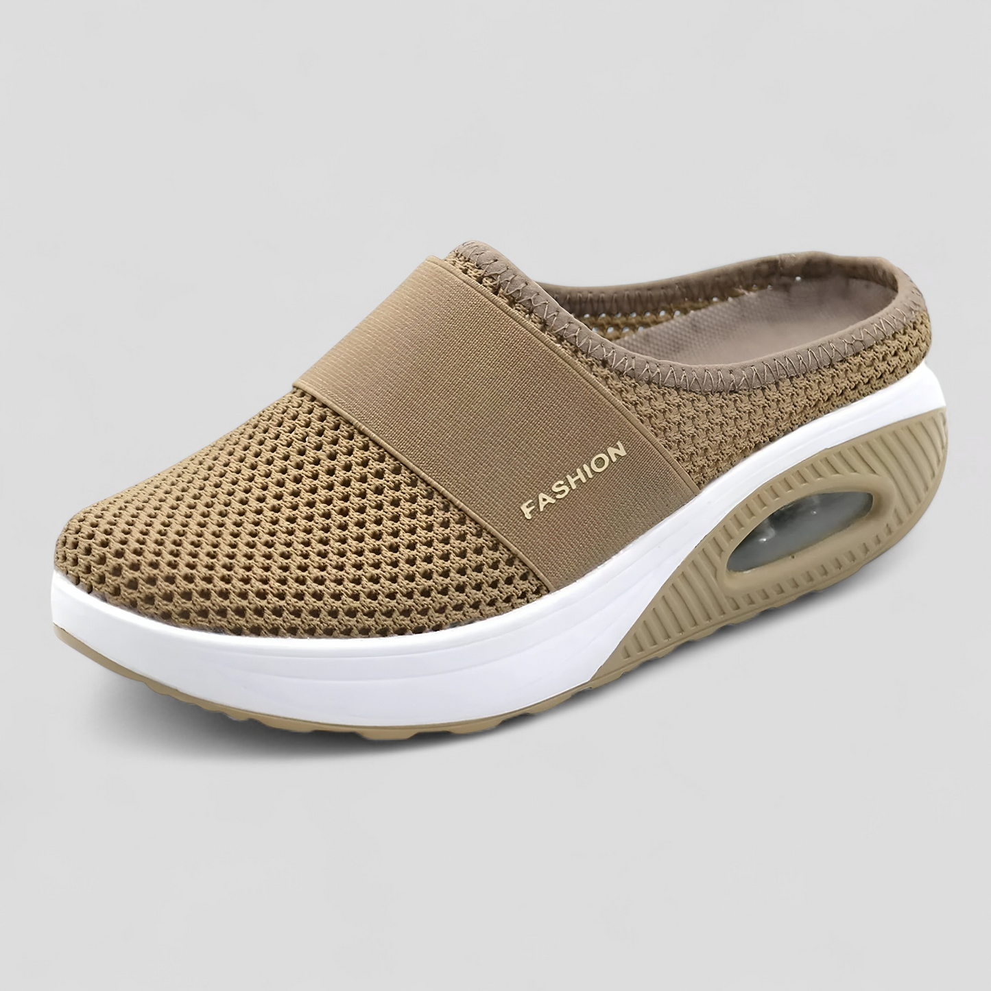 AeroFlex | Mesh Slip-On Platform Clog mit Luftpolstersohle
