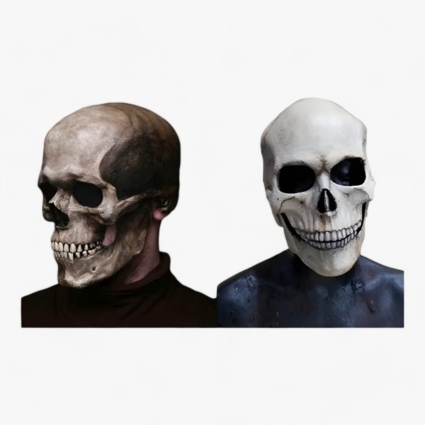 Vollkopf-Skelettmaske - Beweglicher Kiefer für einen erschreckenden Halloween-Effekt