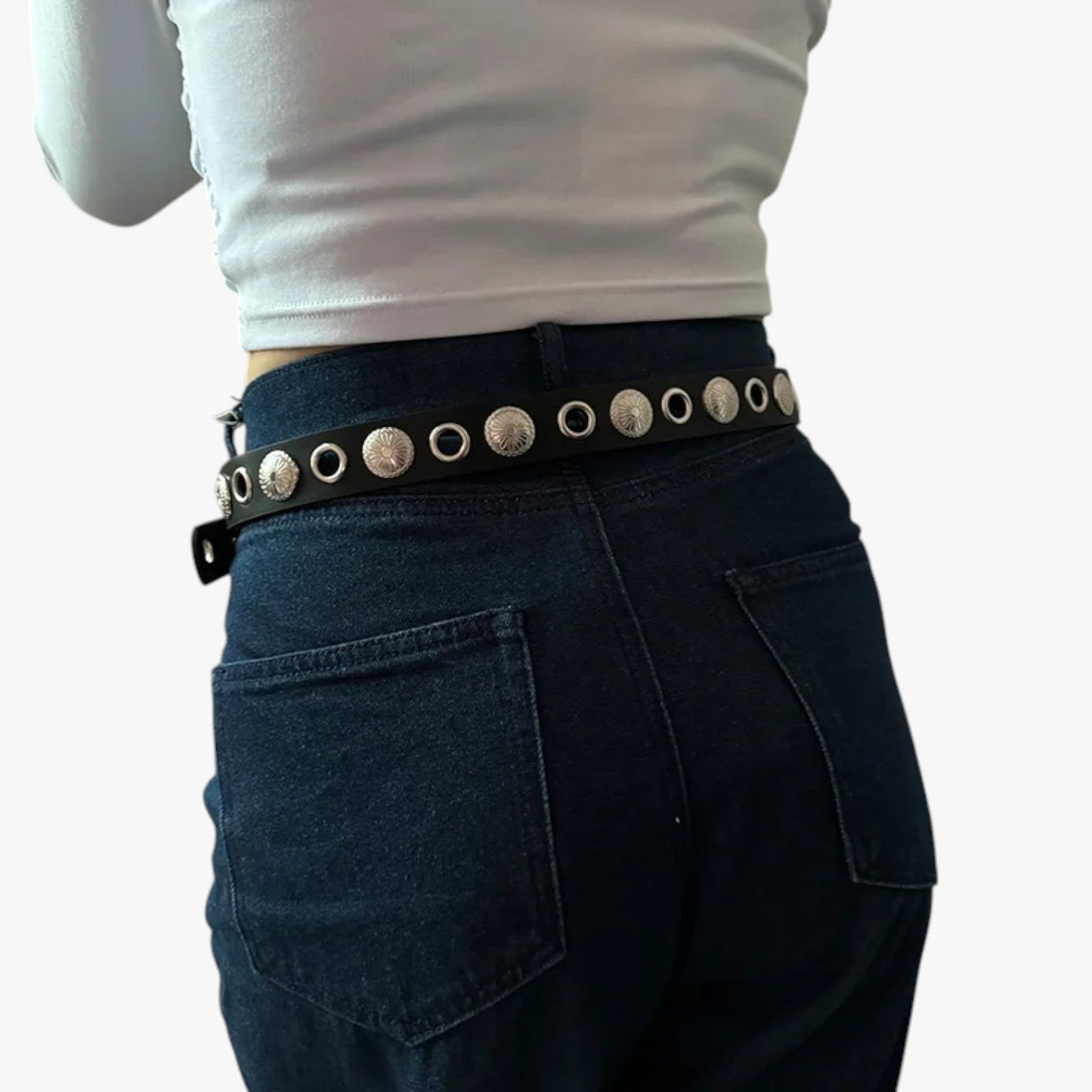 Belen | Unisex Leder-Punk-Gürtel mit Nieten