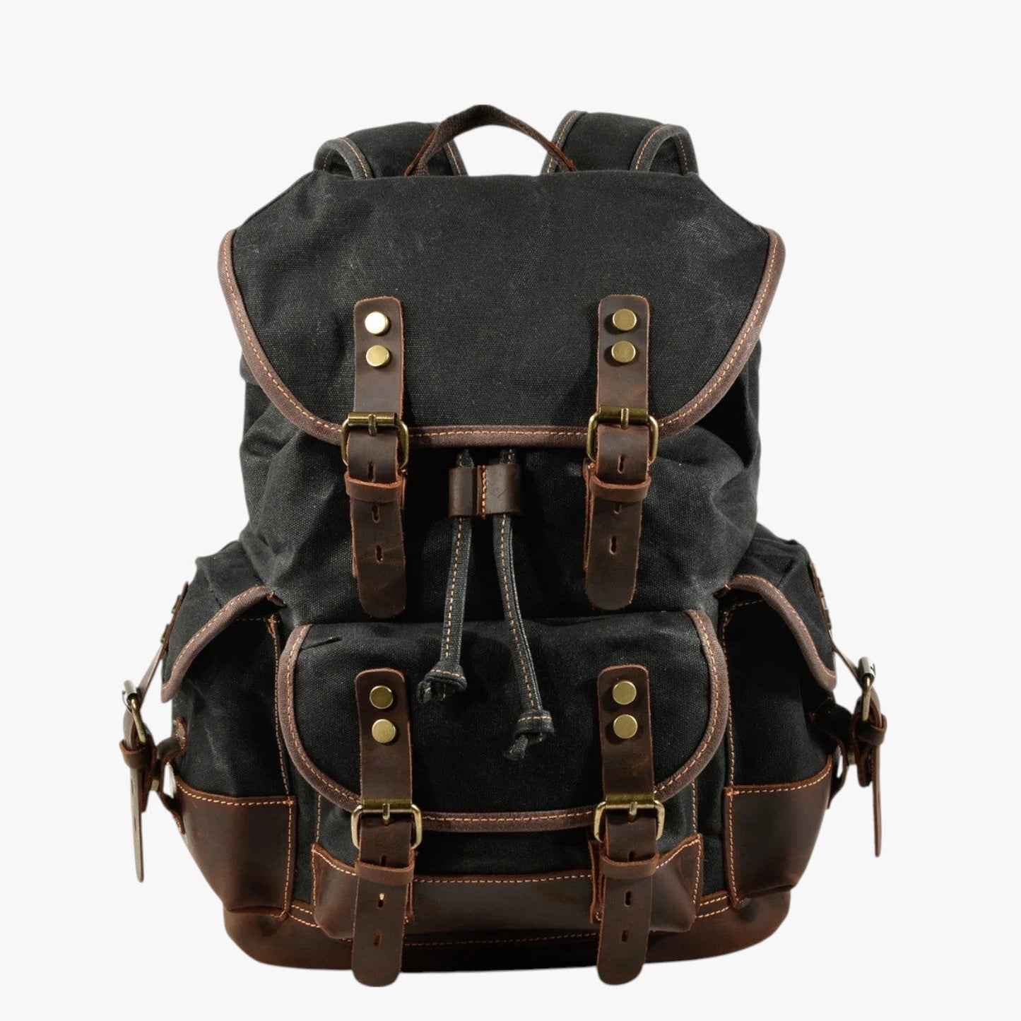 Conor | Rucksack für Trekking aus Stoff und Leder mit Großem Fassungsvermögen
