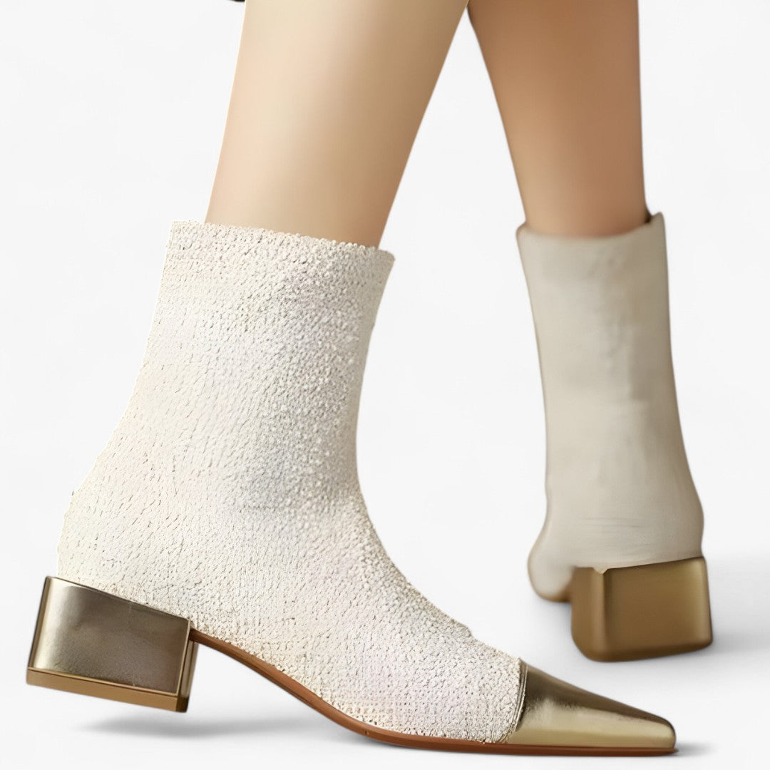 Selene | Elegante Stiefeletten mit dünnem Absatz und spitzer Zehenpartie