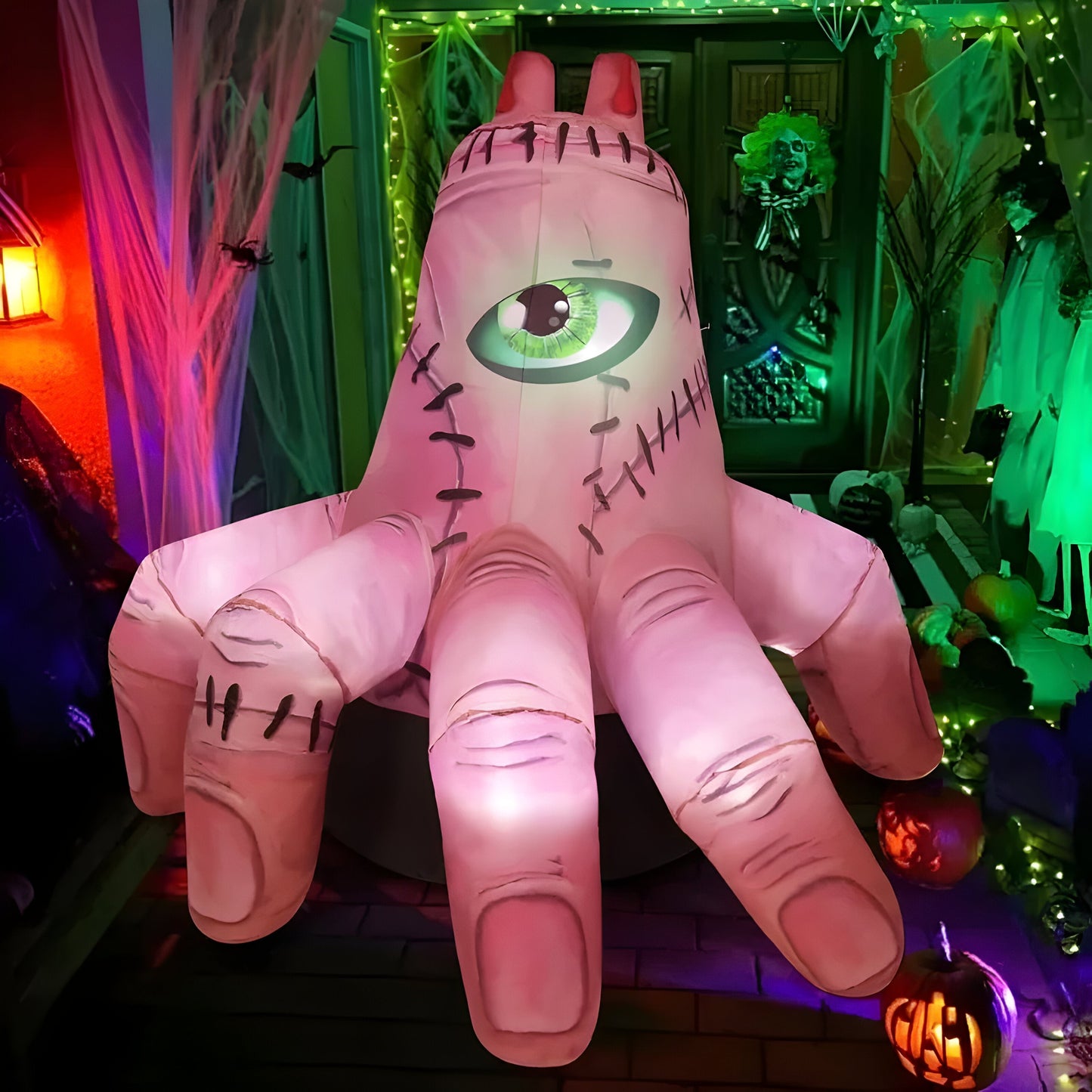 Aufblasbare Halloween-Dekoration - LED-beleuchteter Hofschmuck