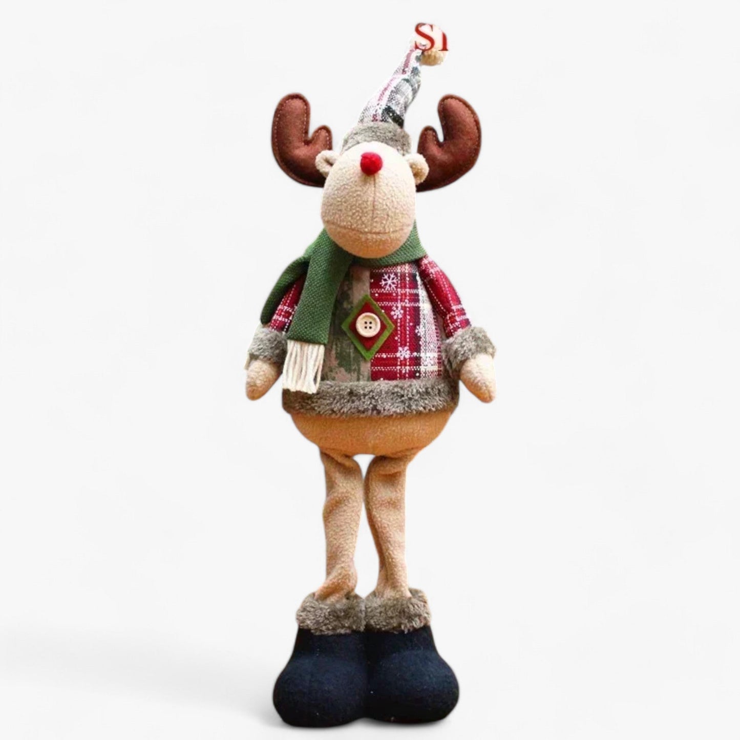 Weihnachtspuppe | Plüsch-Schneemann und Weihnachtsmann – Festliche Heimdekoration und Weihnachtsgeschenk
