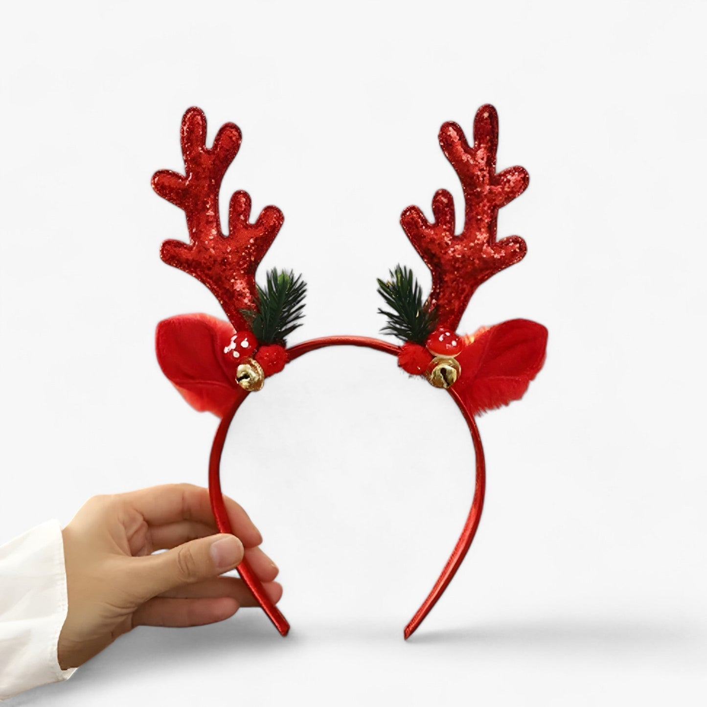 Weihnachtsdiadem mit Geweihen - Festliches und Zartes Accessoire für Kinder