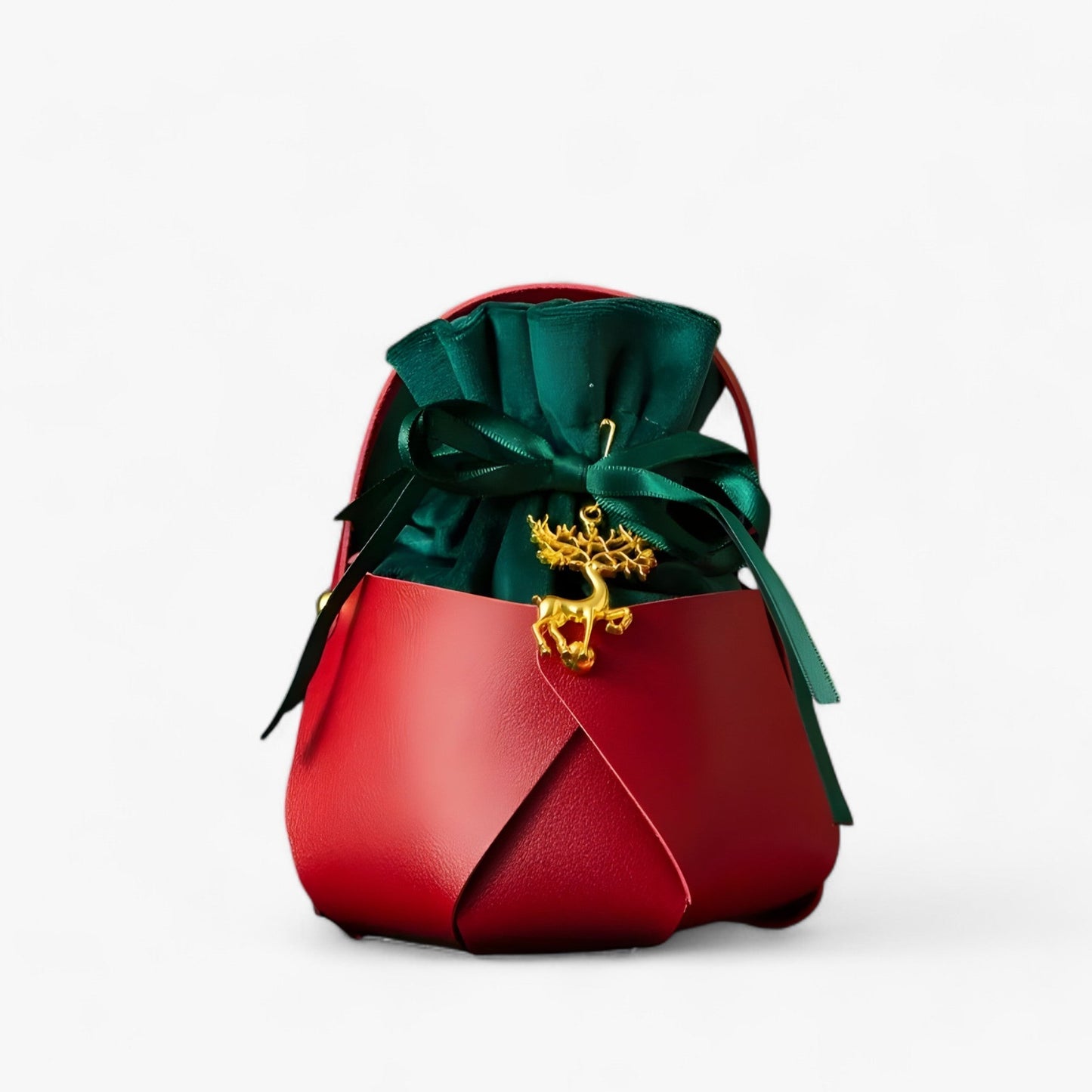 1 Stück Weihnachtsapfel-Tasche - Tragbare Geschenkbox für festliche Verpackung