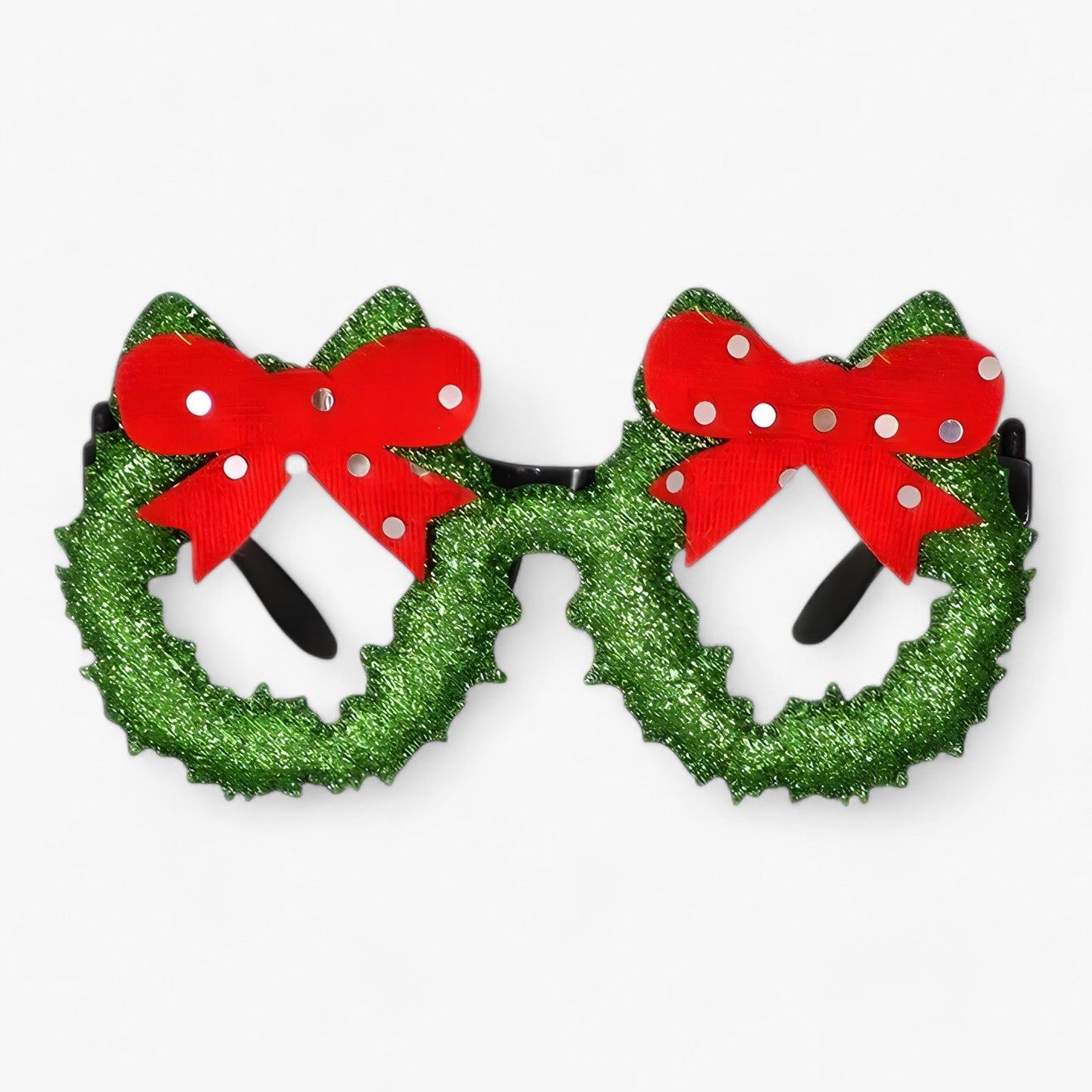 Urlaubsfeiernder | Weihnachtsbrille mit Weihnachtsmann, Weihnachtsbaum und Schneemann - Lustige Accessoires für Festtagsfotos