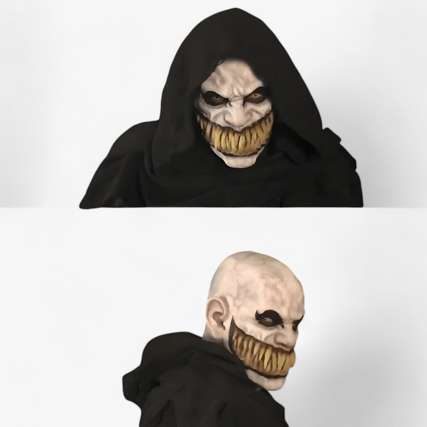 Stalker-Clownmaske - Gruselig mit großen Zähnen für Halloween