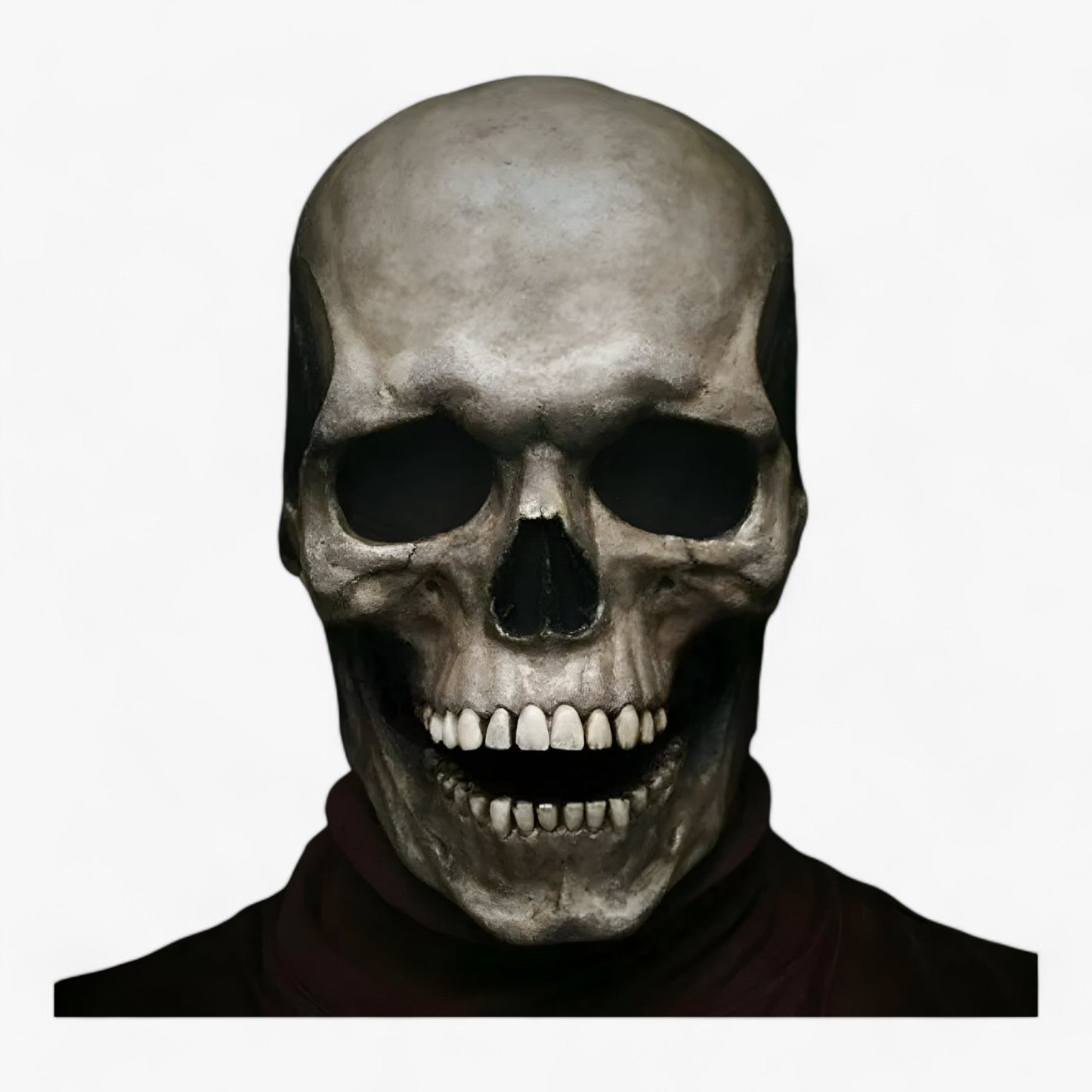 Vollkopf-Skelettmaske - Beweglicher Kiefer für einen erschreckenden Halloween-Effekt