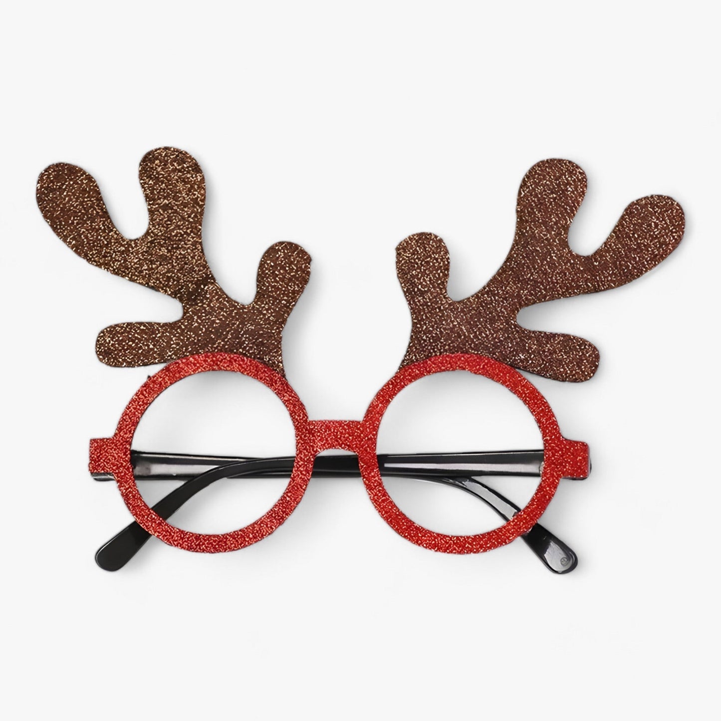 Urlaubsfeiernder | Weihnachtsbrille mit Weihnachtsmann, Weihnachtsbaum und Schneemann - Lustige Accessoires für Festtagsfotos