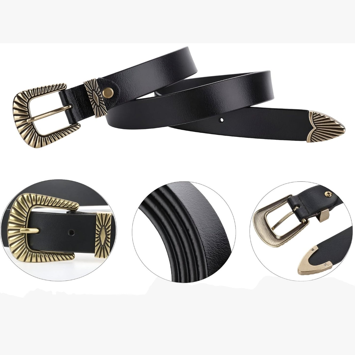 Veronica | Westernledergürtel für Jeans