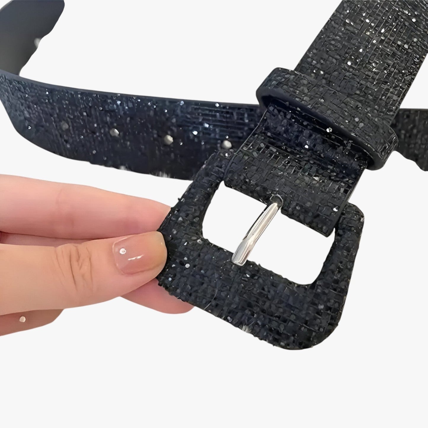 Zoe | Glänzender Gürtel mit Pailletten für Jeans und Mäntel