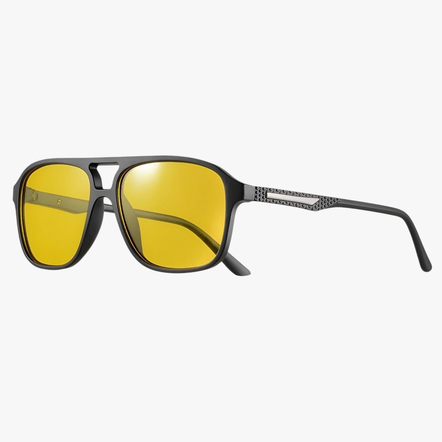 Harrison | Retro-Quadratische Sonnenbrille mit UV400-Schutz und Nachtblick