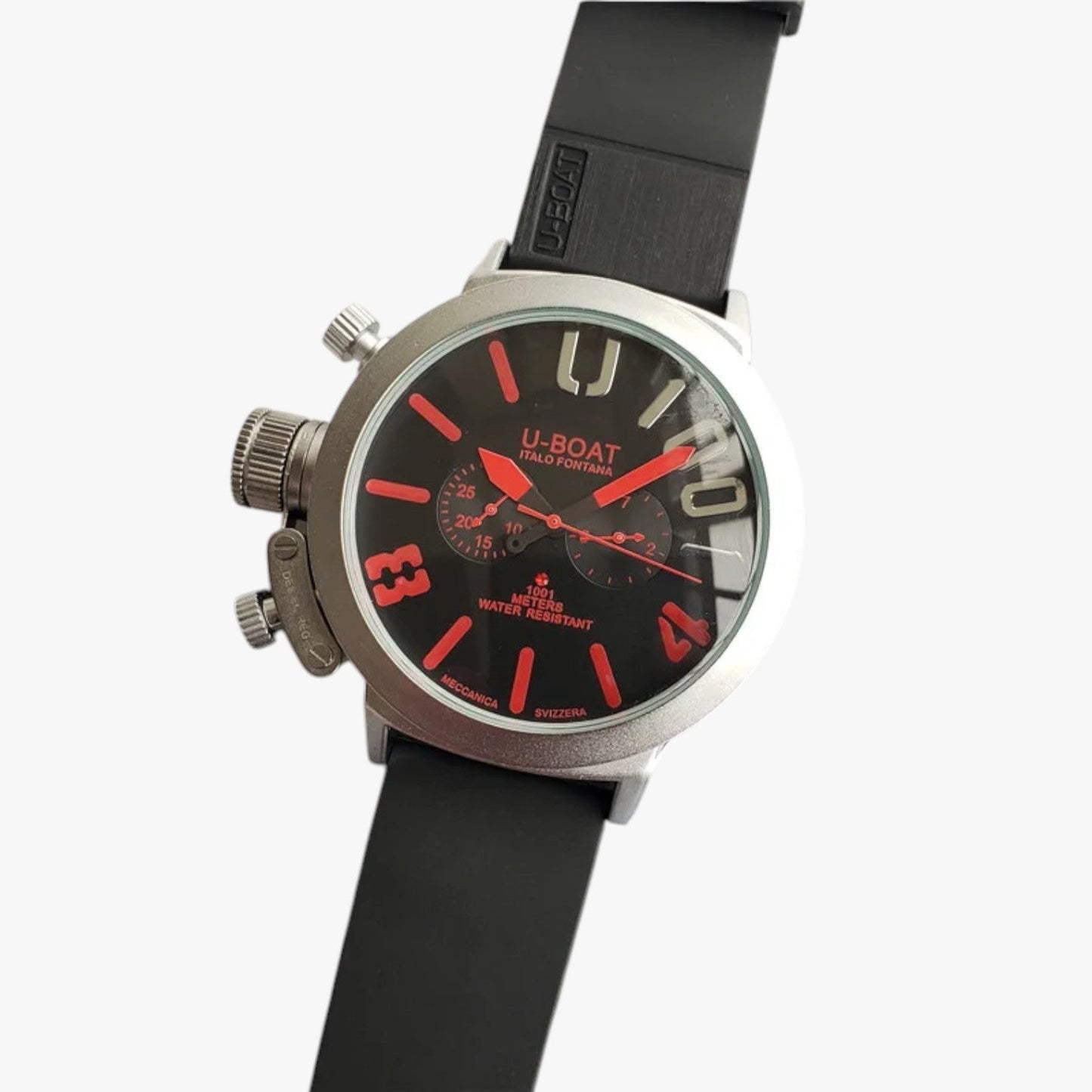 Kian | Sportuhr aus Edelstahl mit Silikonarmband