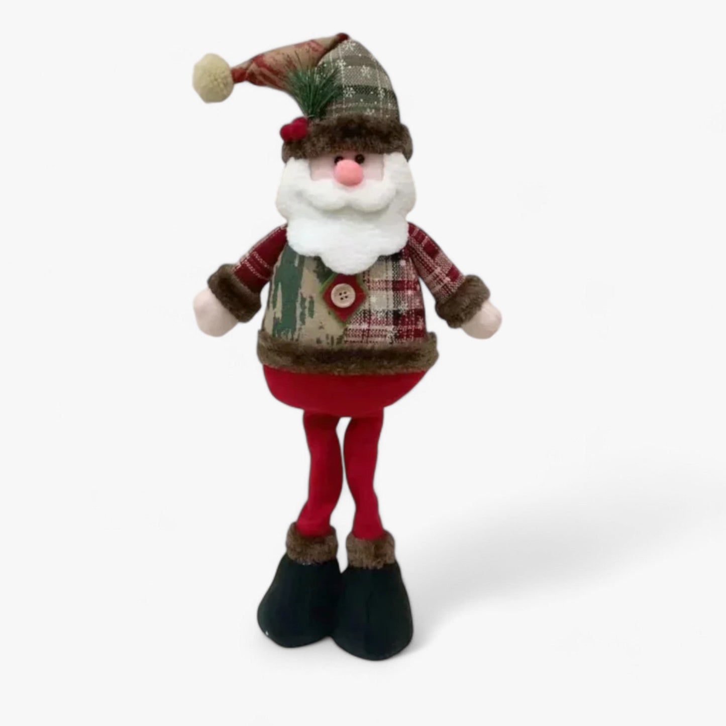 Weihnachtspuppe | Plüsch-Schneemann und Weihnachtsmann – Festliche Heimdekoration und Weihnachtsgeschenk