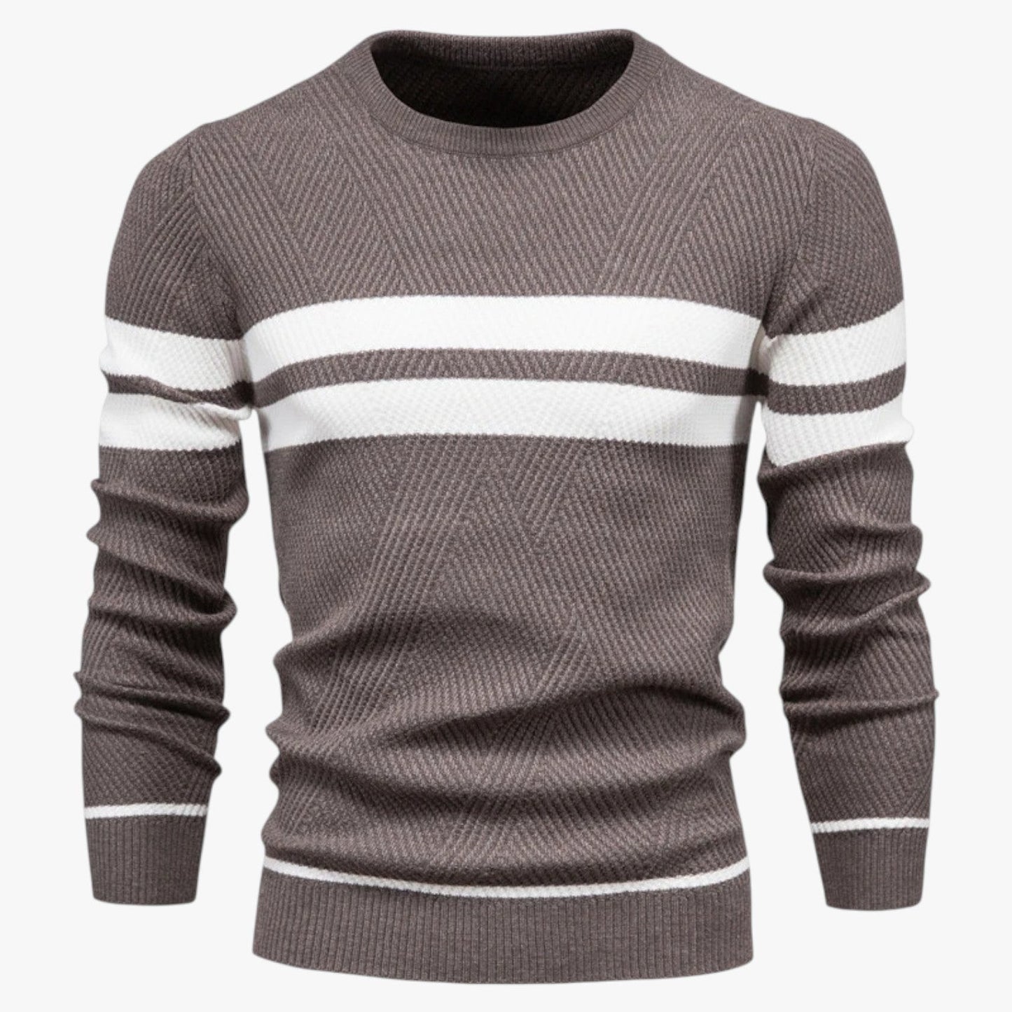 Adam | Eleganter Männer-Sommerpulli mit warmem, schlankem Schnitt und floraler Stil