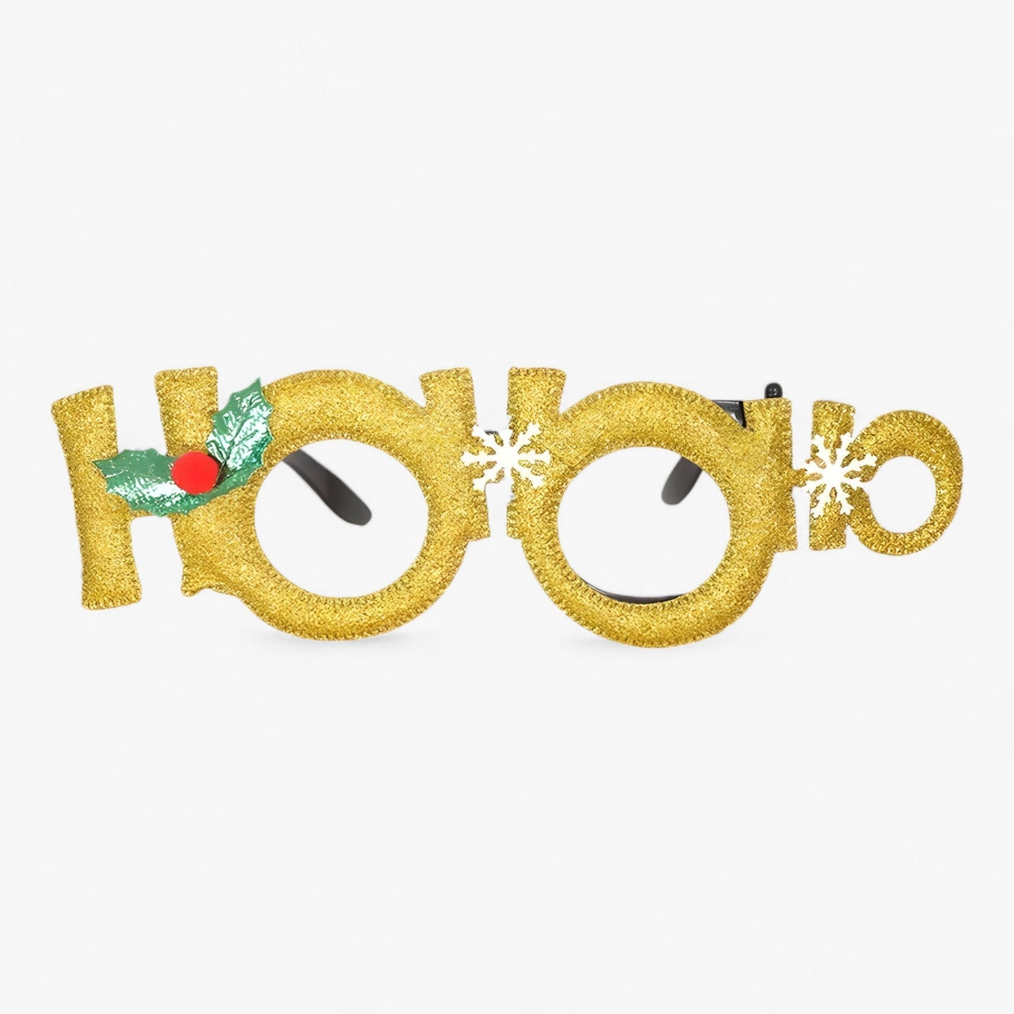Urlaubsfeiernder | Weihnachtsbrille mit Weihnachtsmann, Weihnachtsbaum und Schneemann - Lustige Accessoires für Festtagsfotos