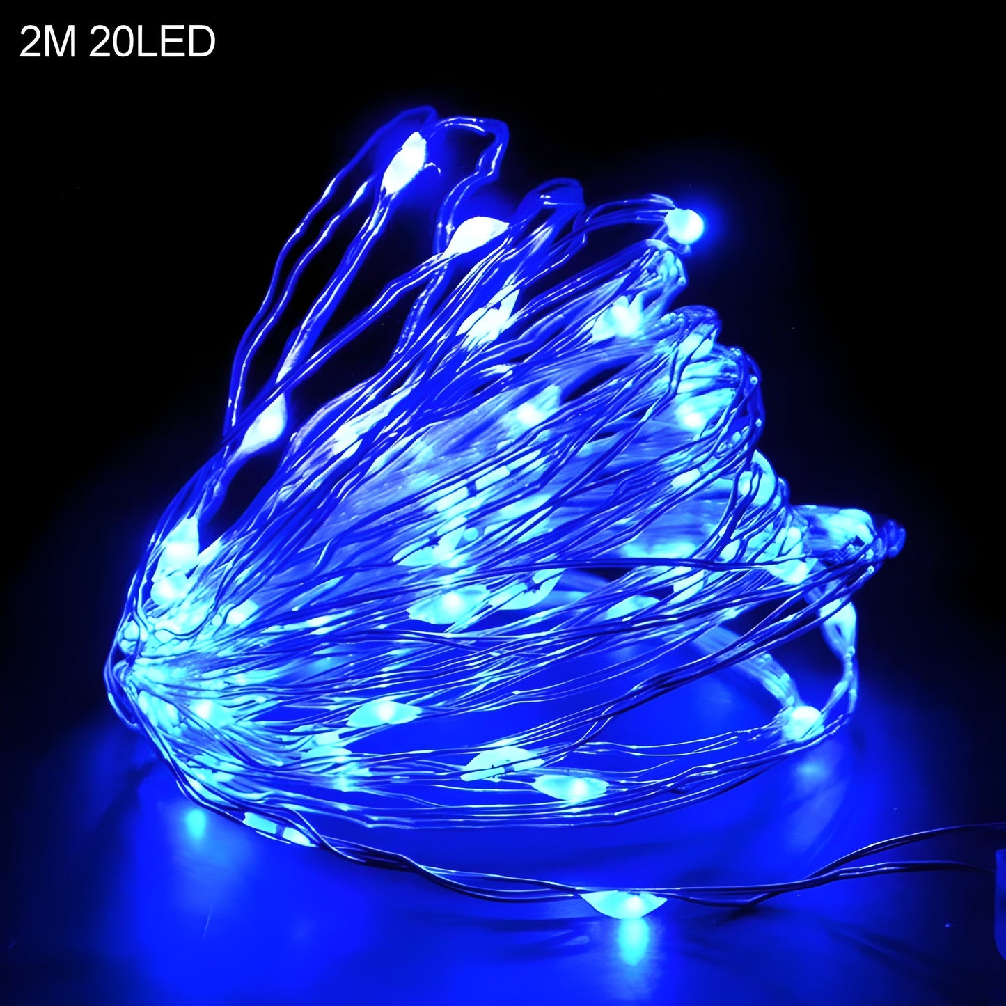 TwinkleLights | LED Lichterschlauch 20LED - Beleuchten Sie Ihre Feste mit dem Weihnachtsmann und Schneeflocken