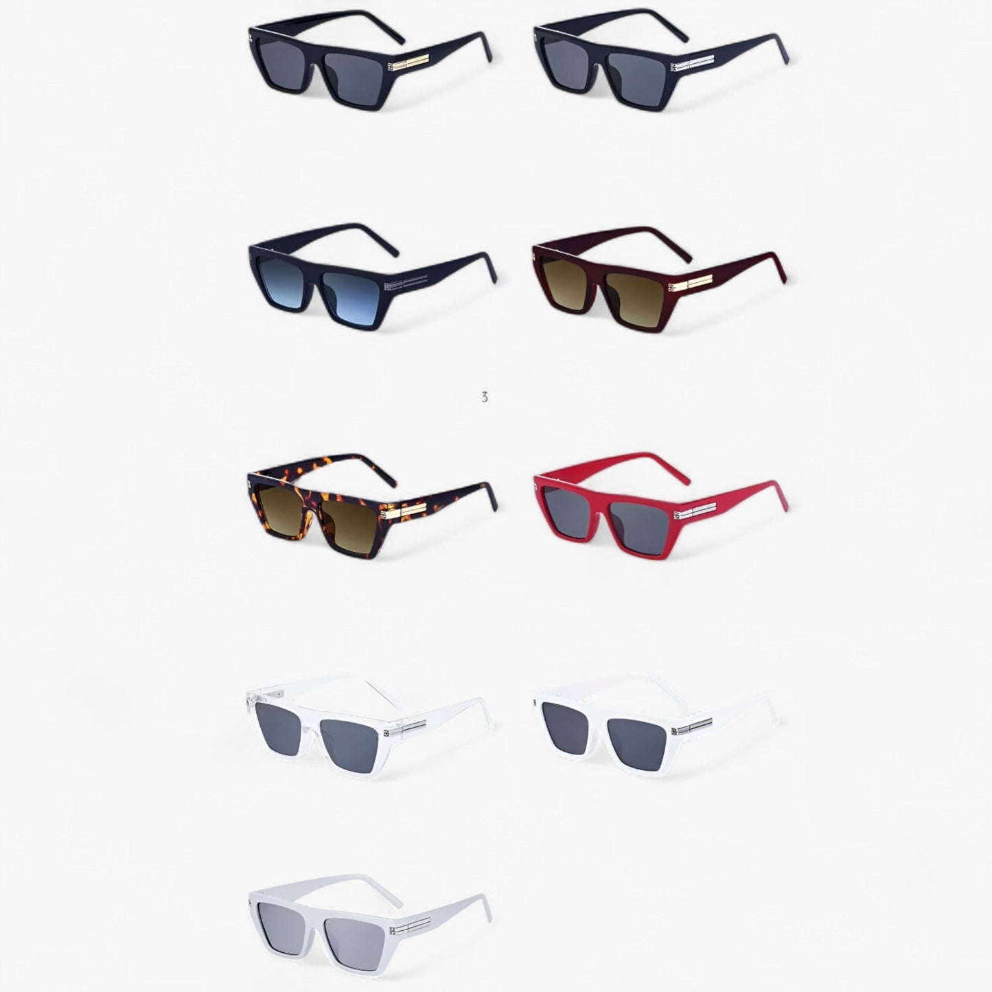 Diego | Klassische quadratische Sonnenbrille für Radfahren und Lifestyle