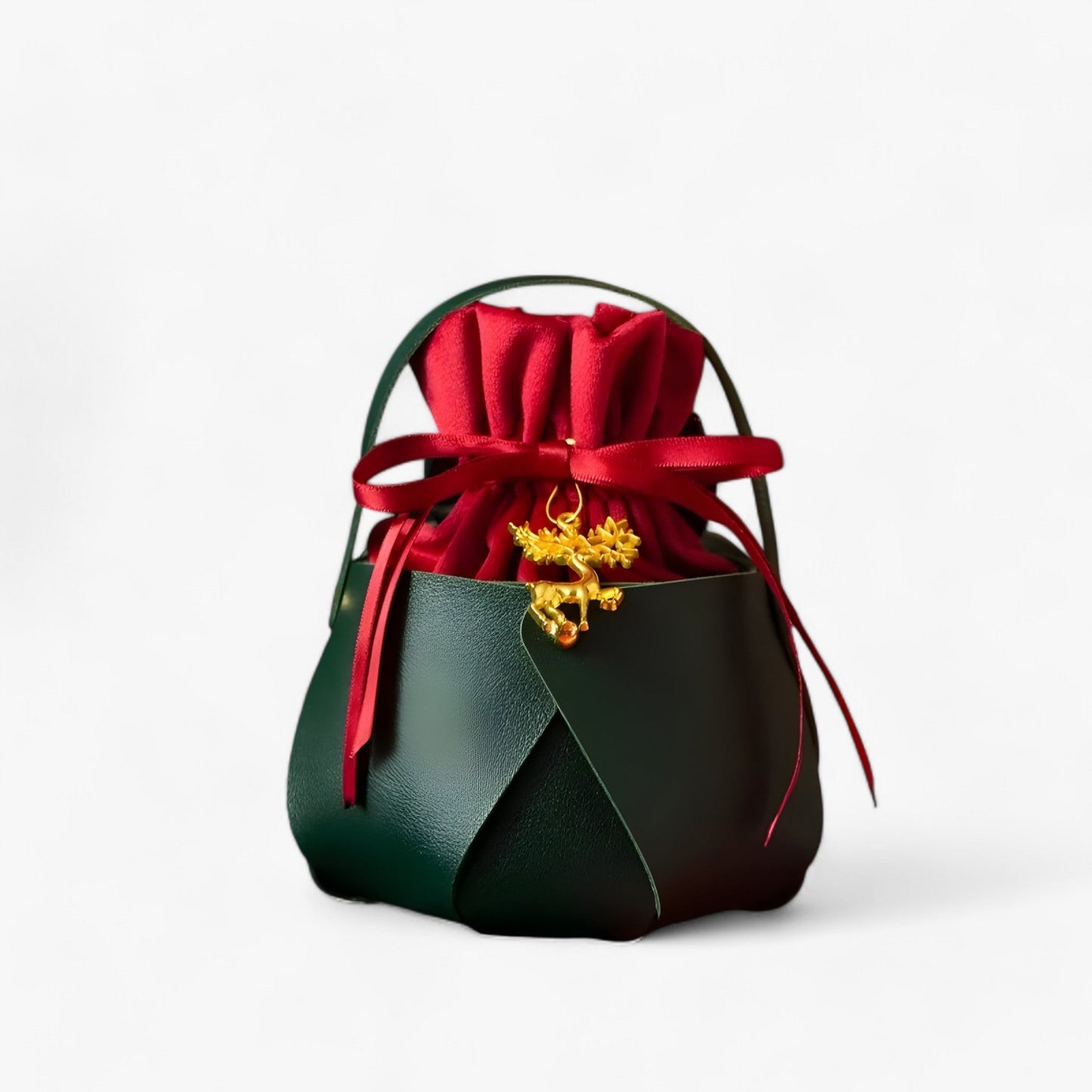 1 Stück Weihnachtsapfel-Tasche - Tragbare Geschenkbox für festliche Verpackung