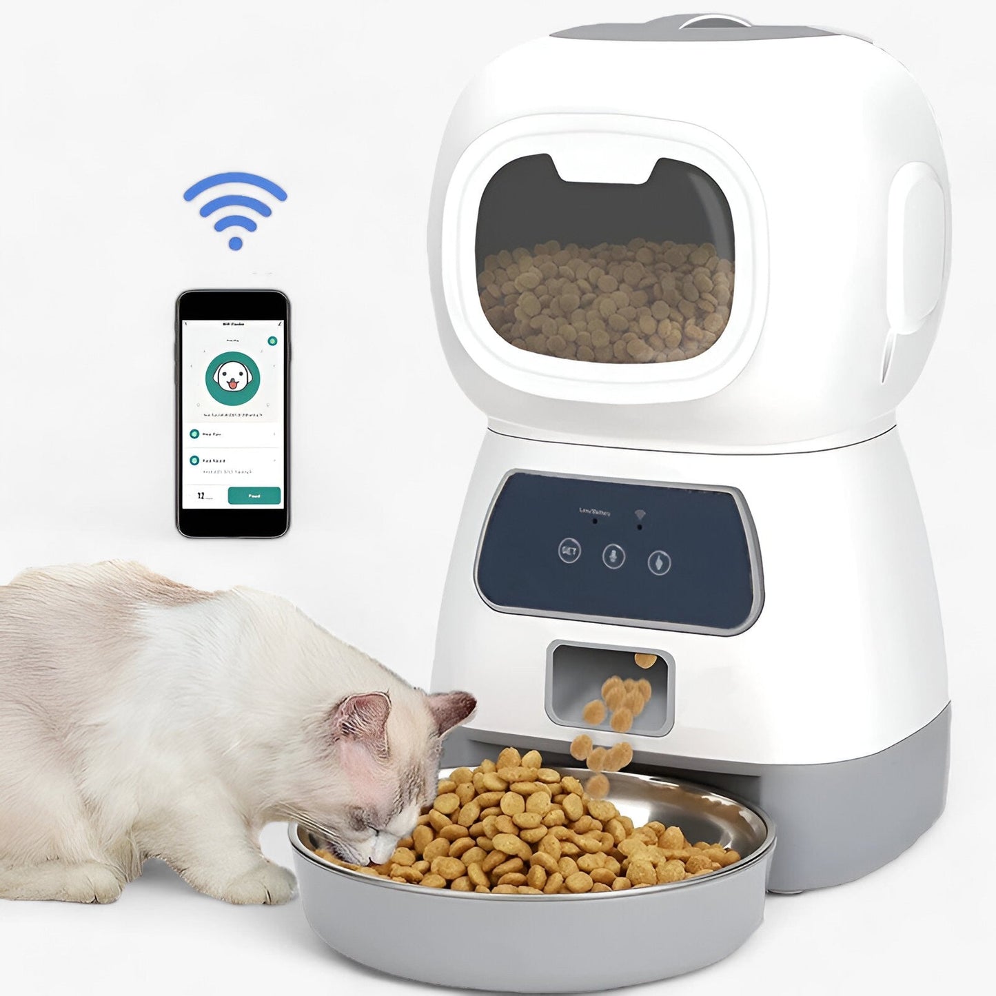 Automatischer Futterspender für Tiere | Intelligenter Automatischer Futterspender - Praktische Ernährung