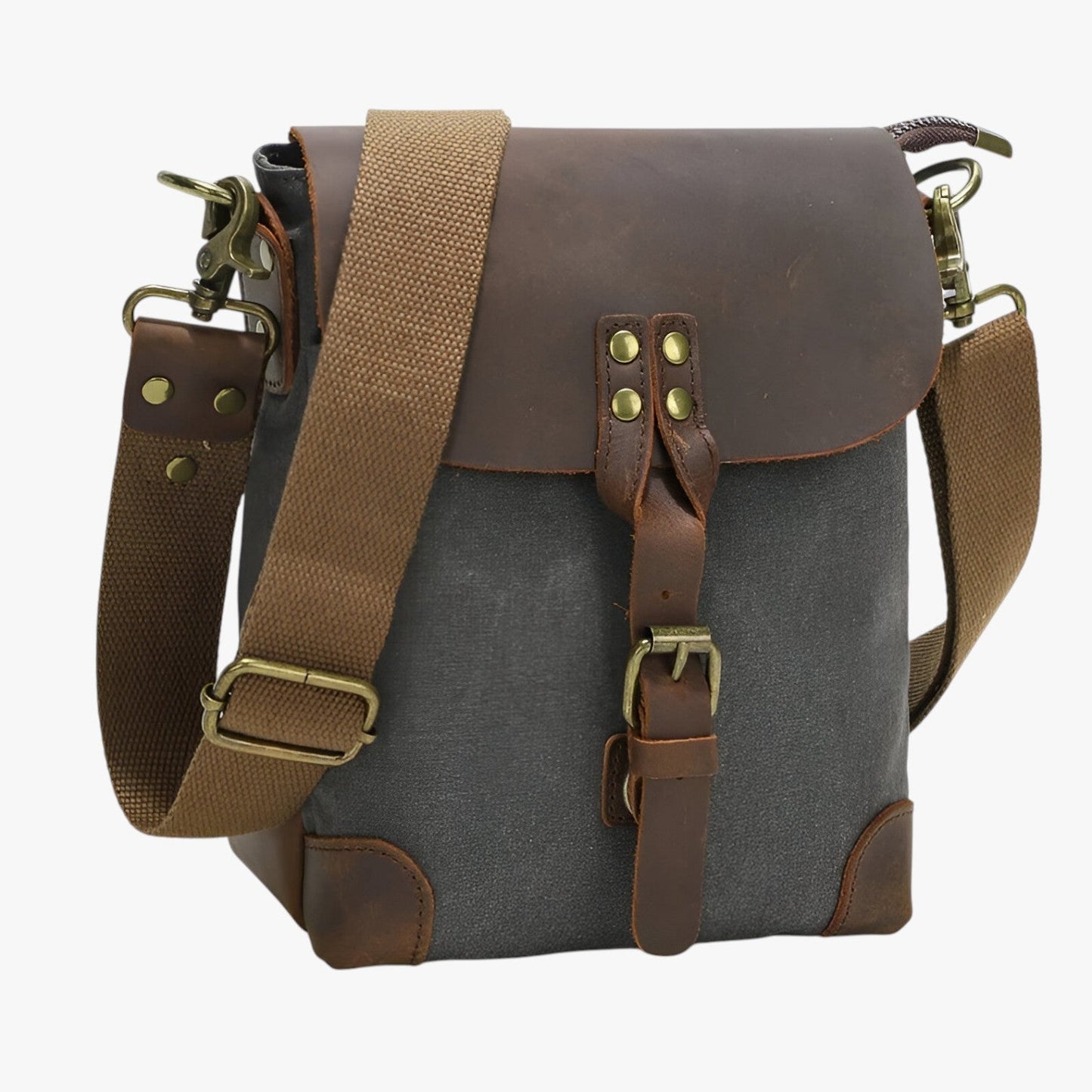 Archie | Vintage Umhängetasche aus Stoff und Leder