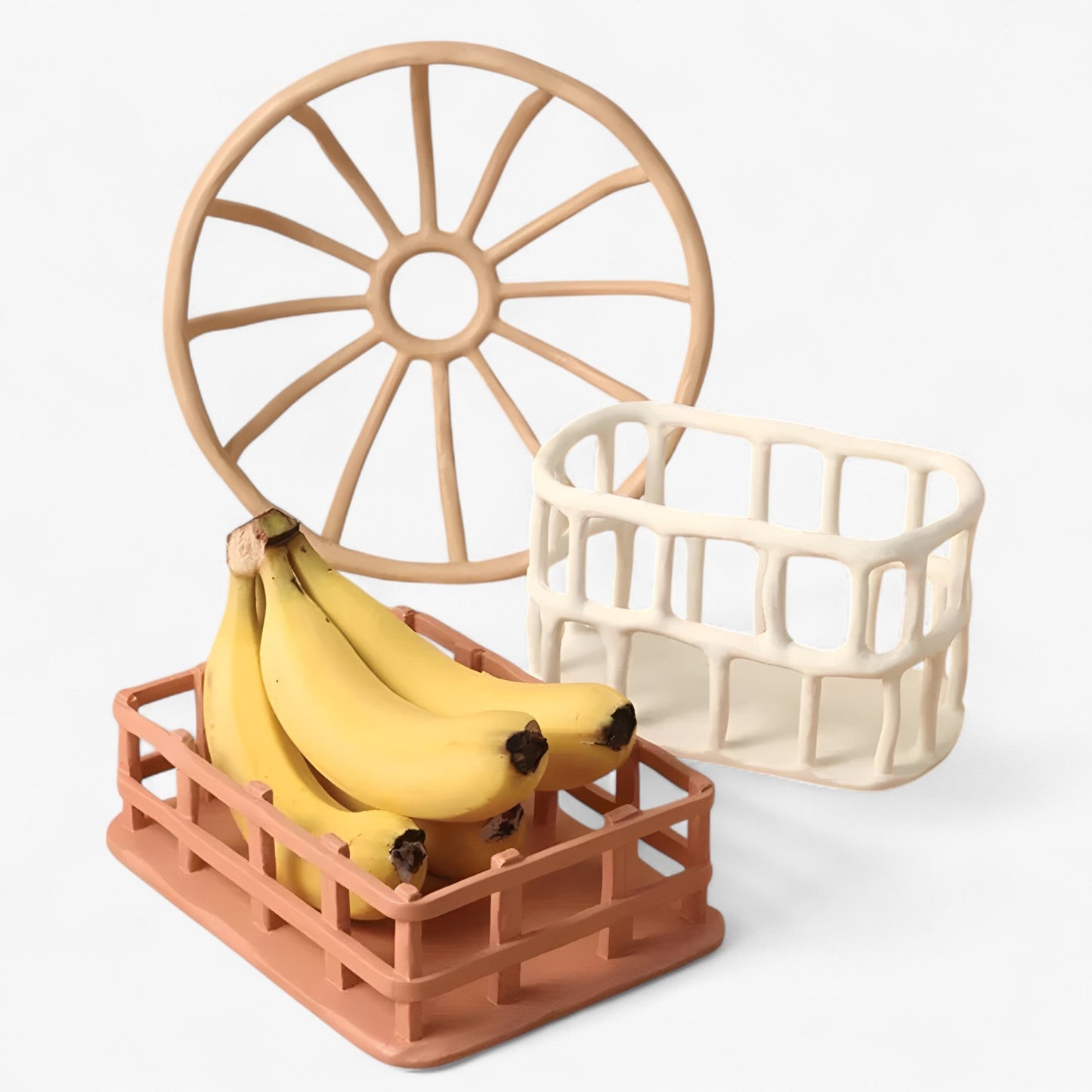 Artistische Fruchtschüssel aus Resin mit Elegantem Design