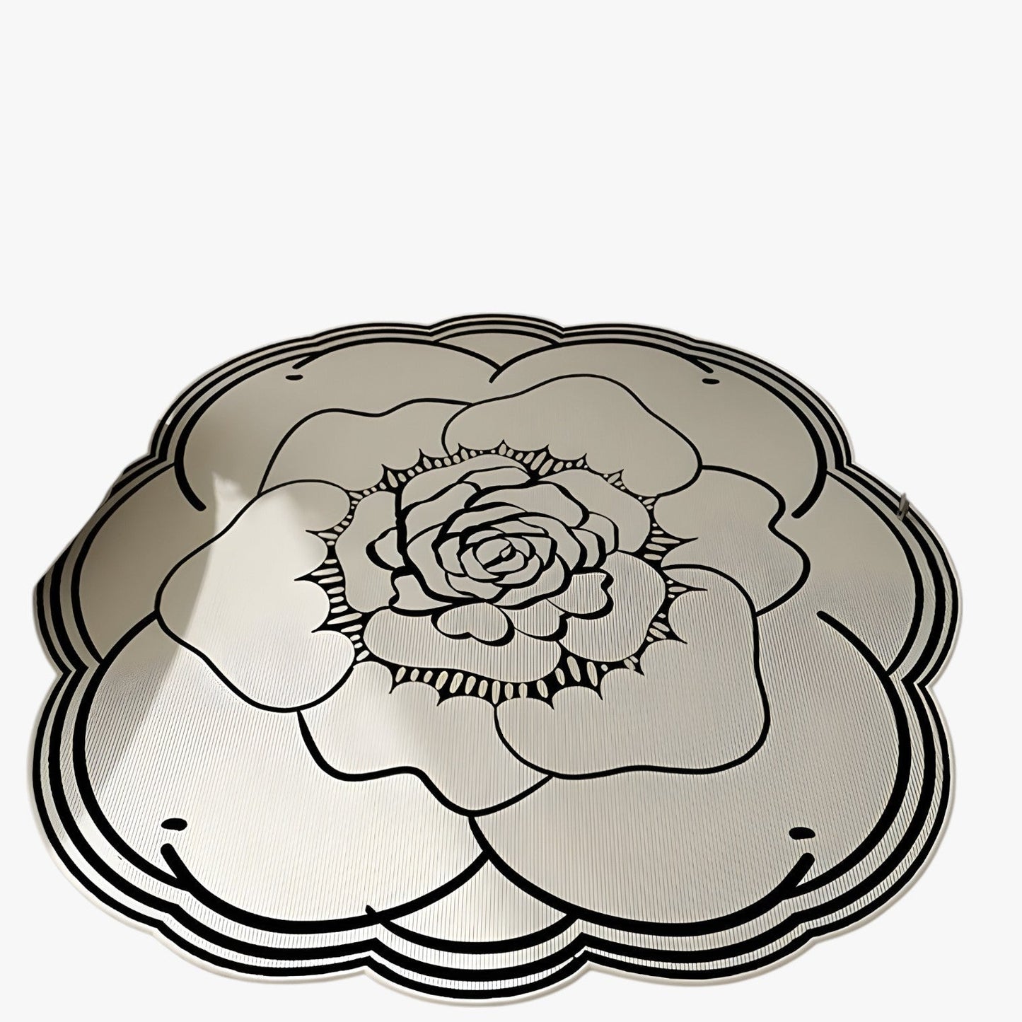 Frostine | Blumen-Kristall-Vloermat – Weich, Stilvoll & Rutschfest