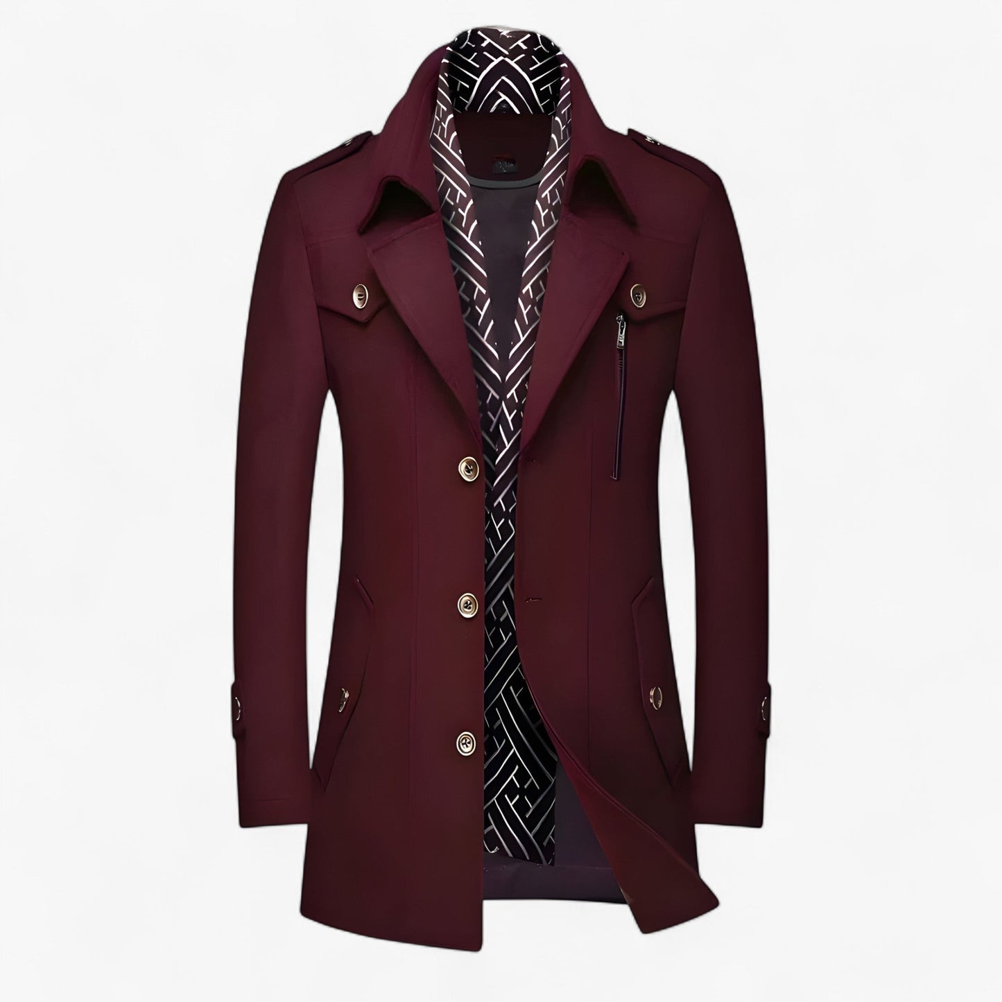 King | Mittellanger Wollmantel