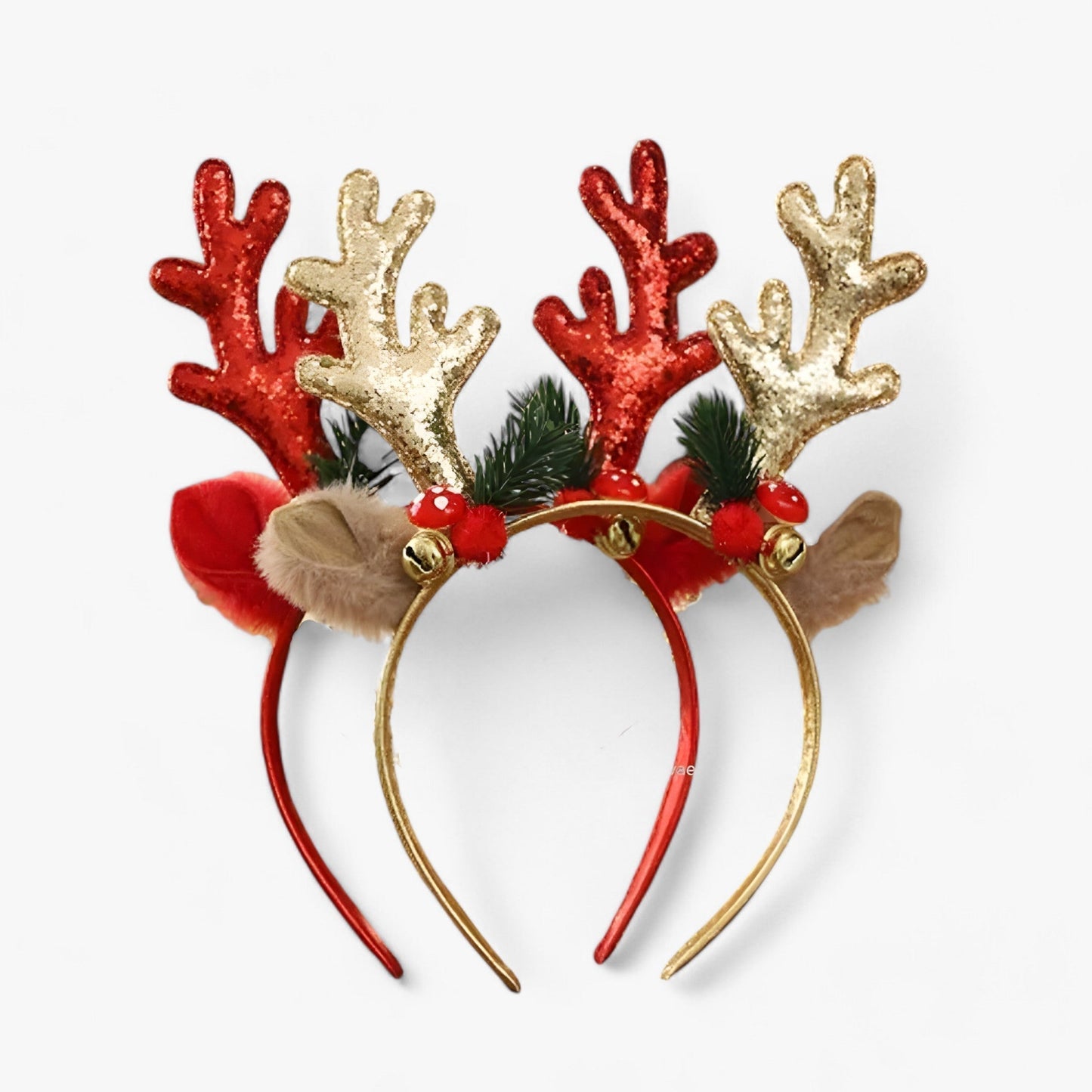 Weihnachtsdiadem mit Geweihen - Festliches und Zartes Accessoire für Kinder