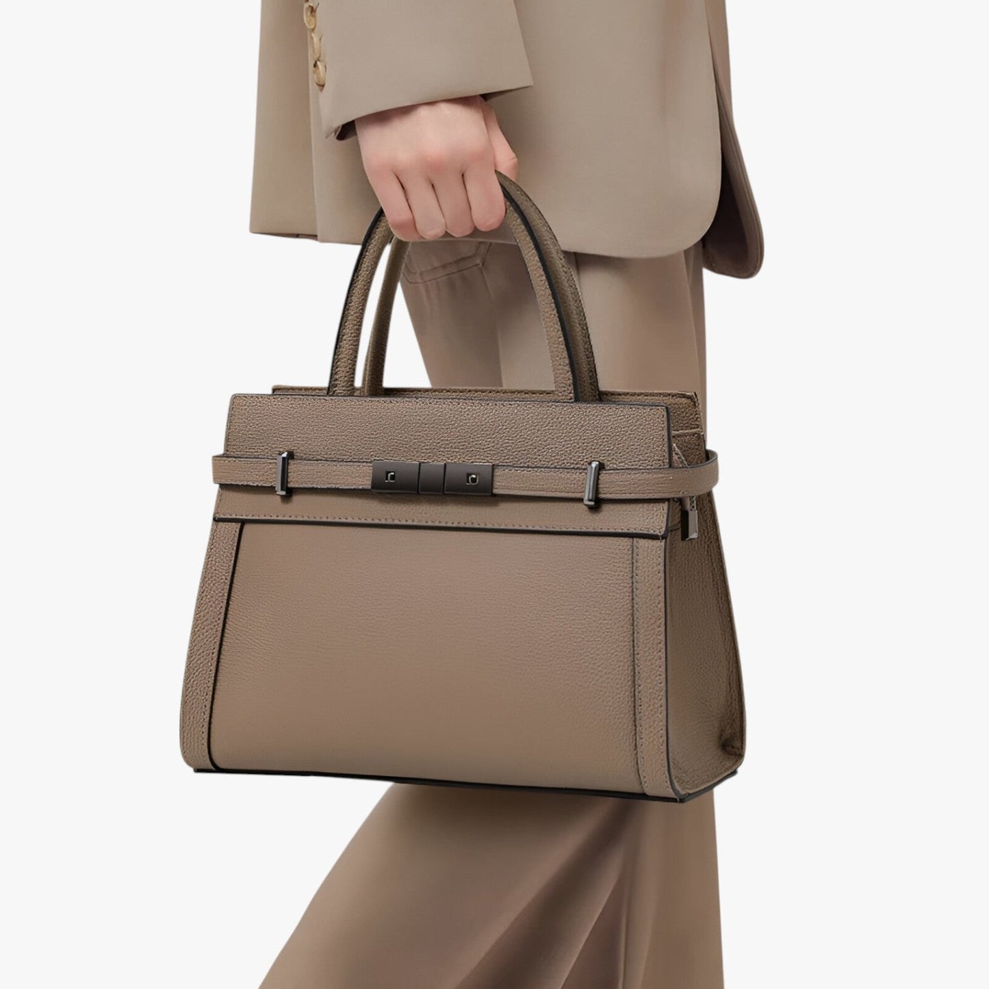 Zariyah | Große Ledertasche in echtem Rindleder