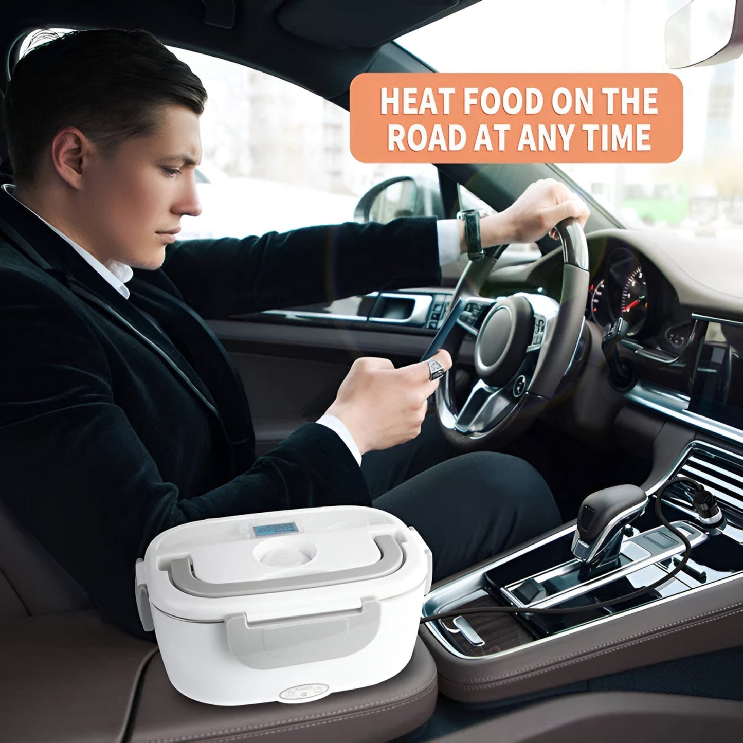 FreshHeat | Elektrische Lunchbox - Tragbarer Lebensmittelwärmer für Büro und Schule