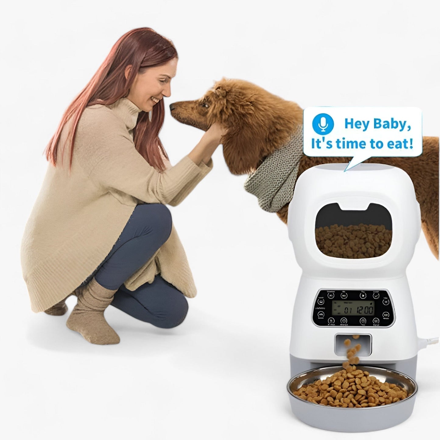 Automatischer Futterspender für Tiere | Intelligenter Automatischer Futterspender - Praktische Ernährung