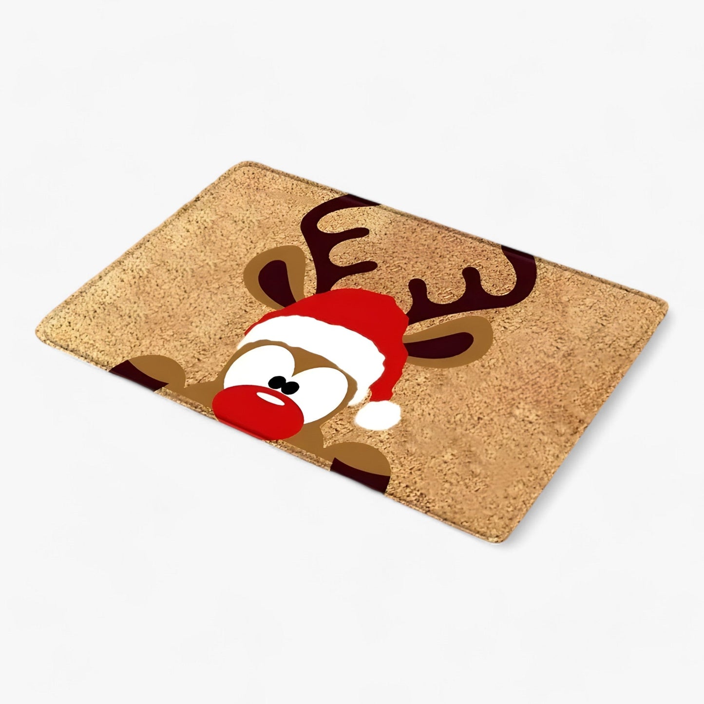 Weihnachtsgnome und Elch | Türmatte - Festliche Innen-/Außendekoration