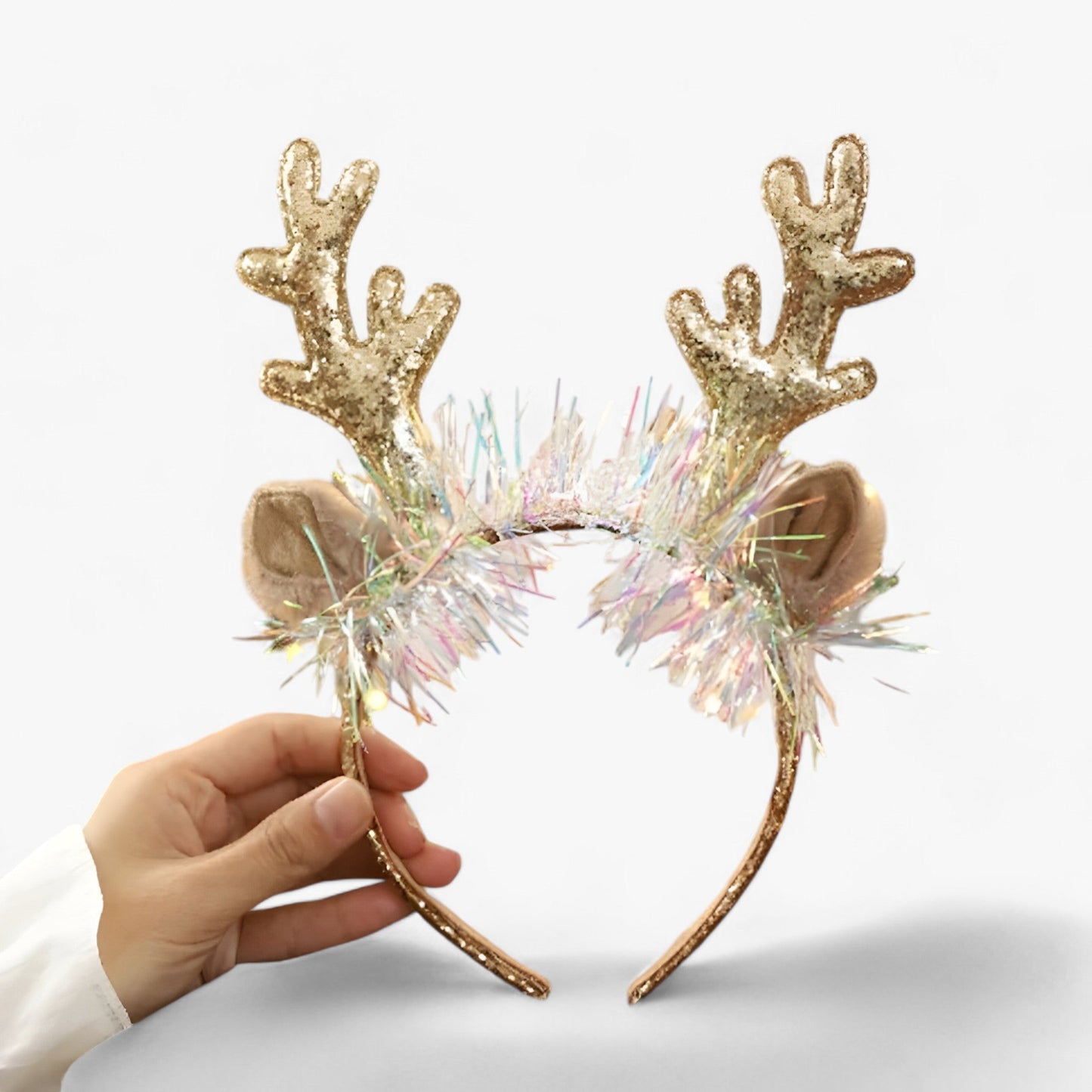 Weihnachtsdiadem mit Geweihen - Festliches und Zartes Accessoire für Kinder