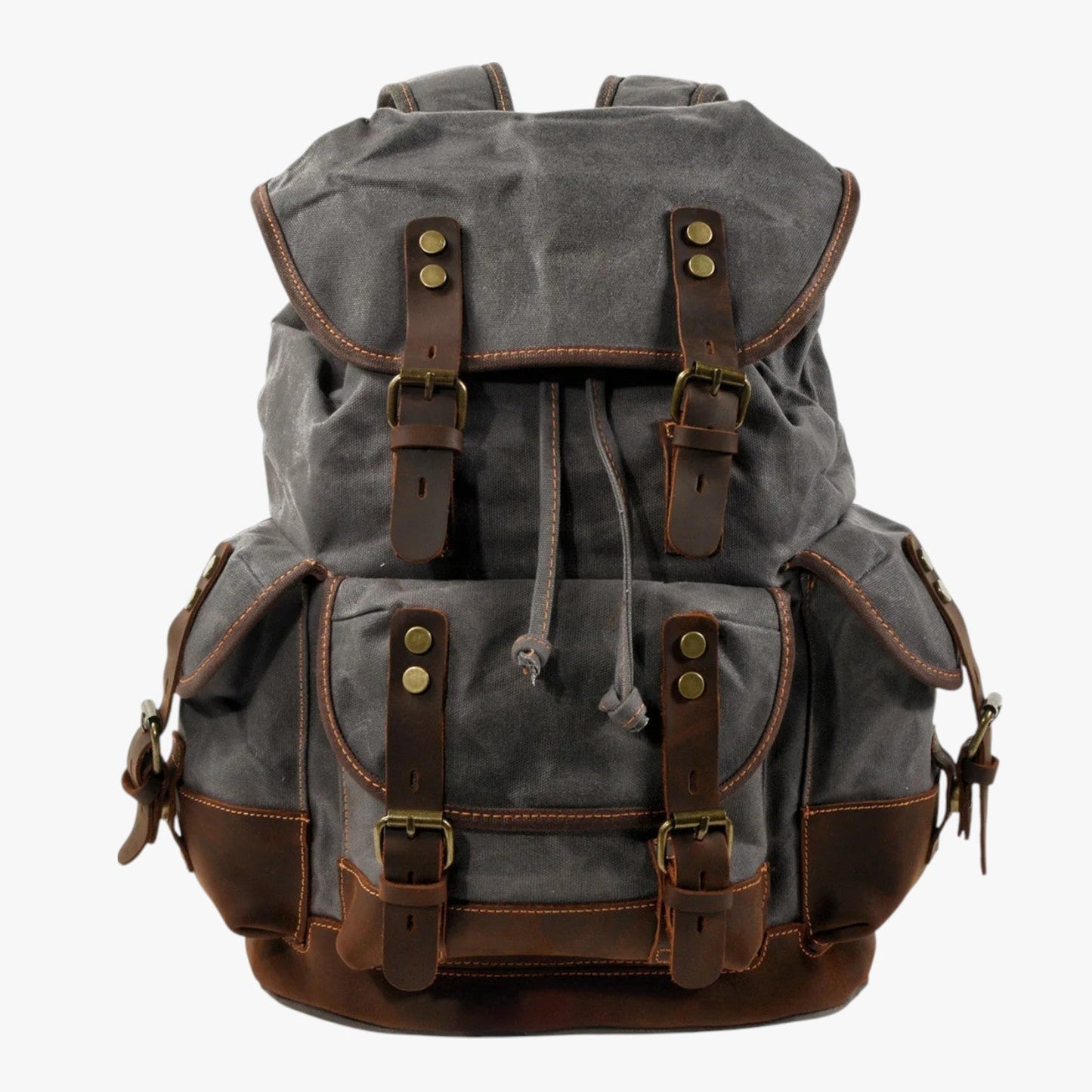 Conor | Rucksack für Trekking aus Stoff und Leder mit Großem Fassungsvermögen