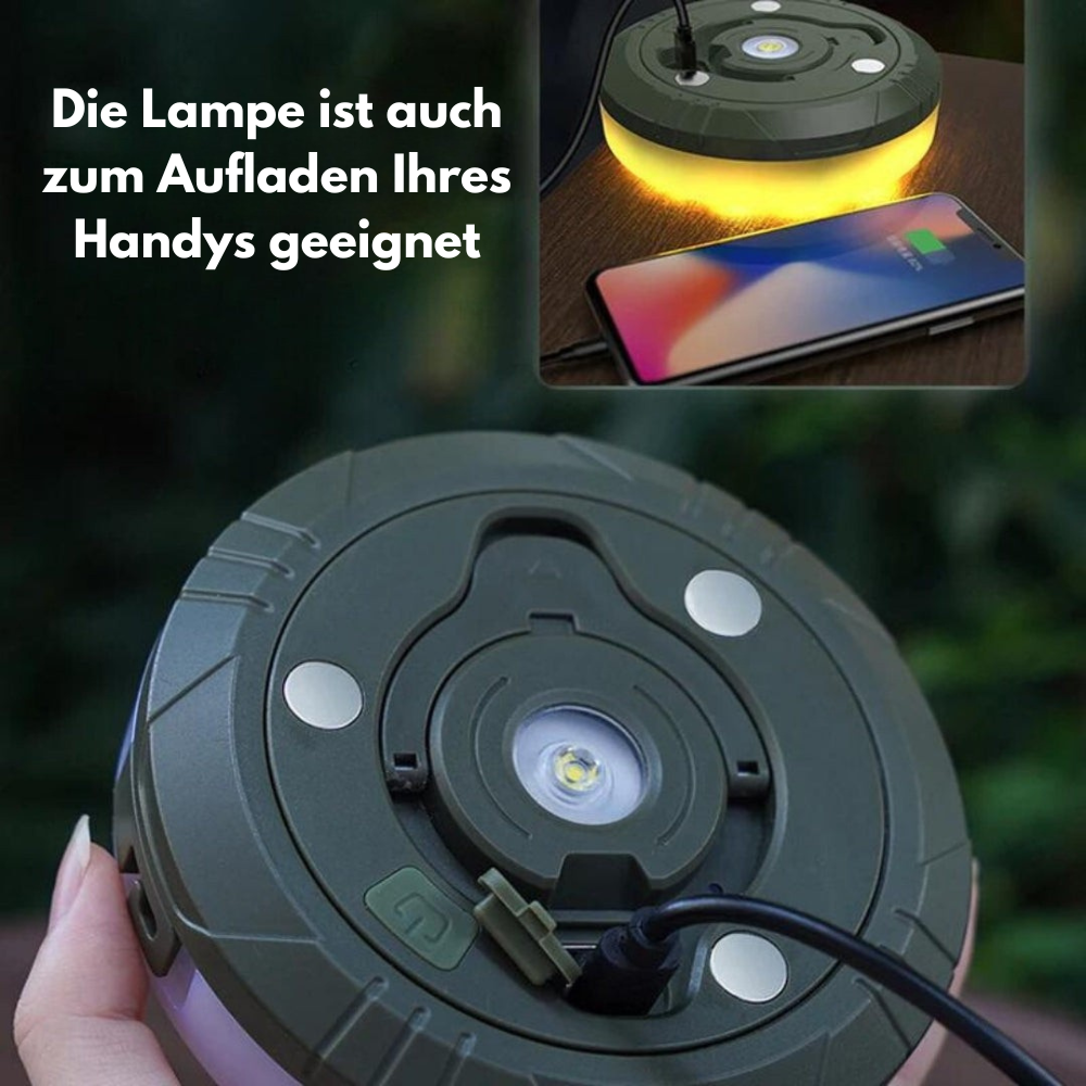 Atmospheric Light Roller™ | Nie wieder ohne Licht: tragbare und wiederaufladbare Außenbeleuchtung