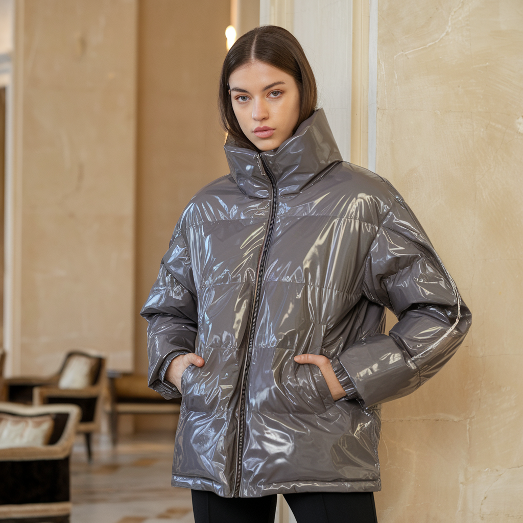 Winterkältemantel - Elegante Anorak mit Kapuze