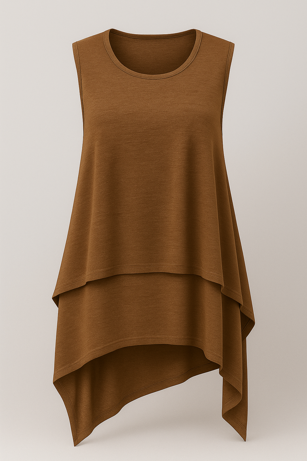 Aria | Fließendes asymmetrisches ärmelloses Top