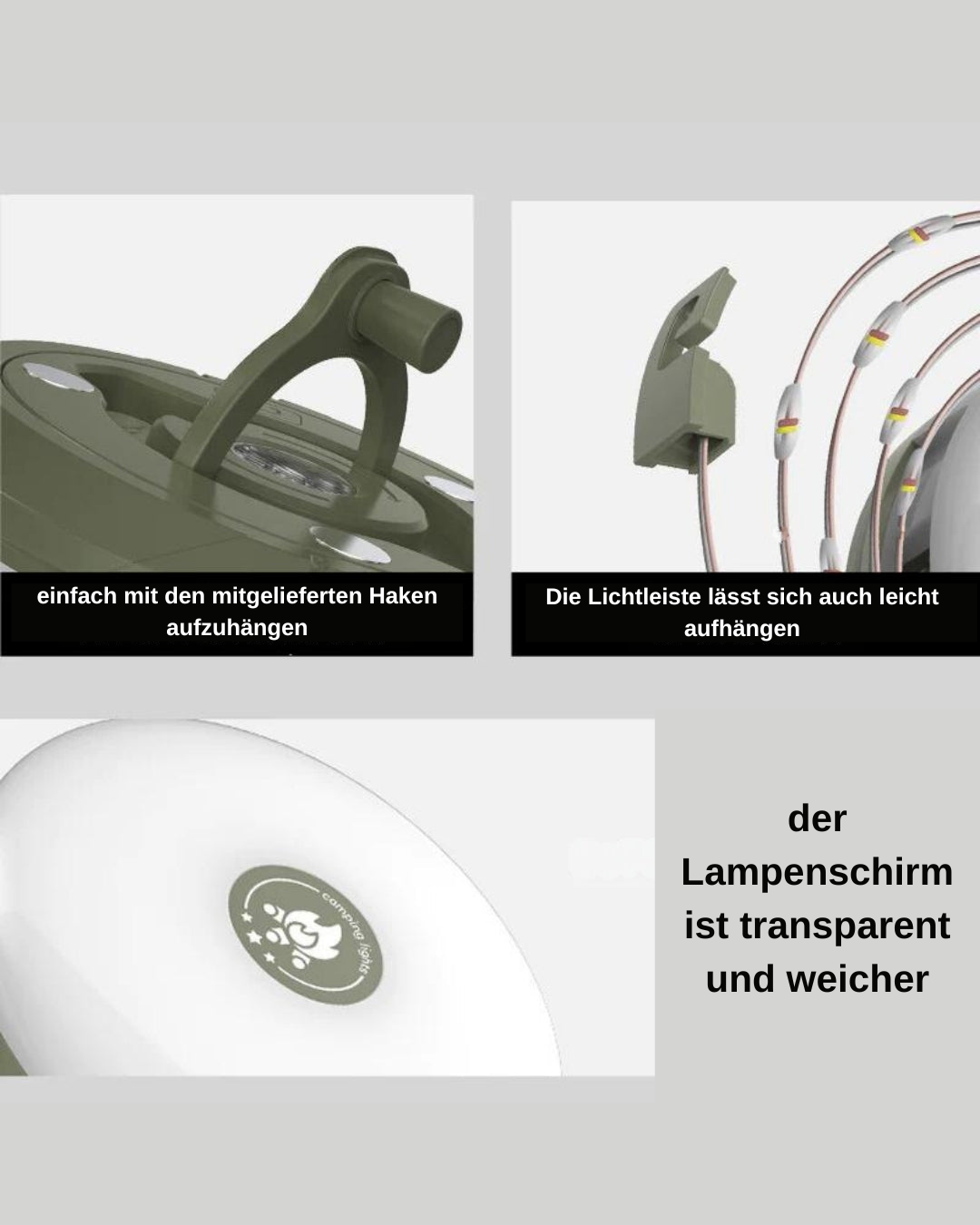 Atmospheric Light Roller™ | Nie wieder ohne Licht: tragbare und wiederaufladbare Außenbeleuchtung