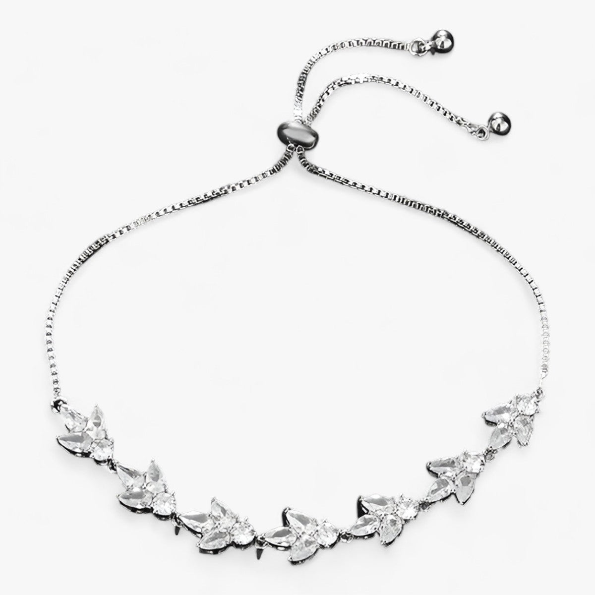 Zirkonia-Blüte | Charm-Armband - Elegantes Blumendesign