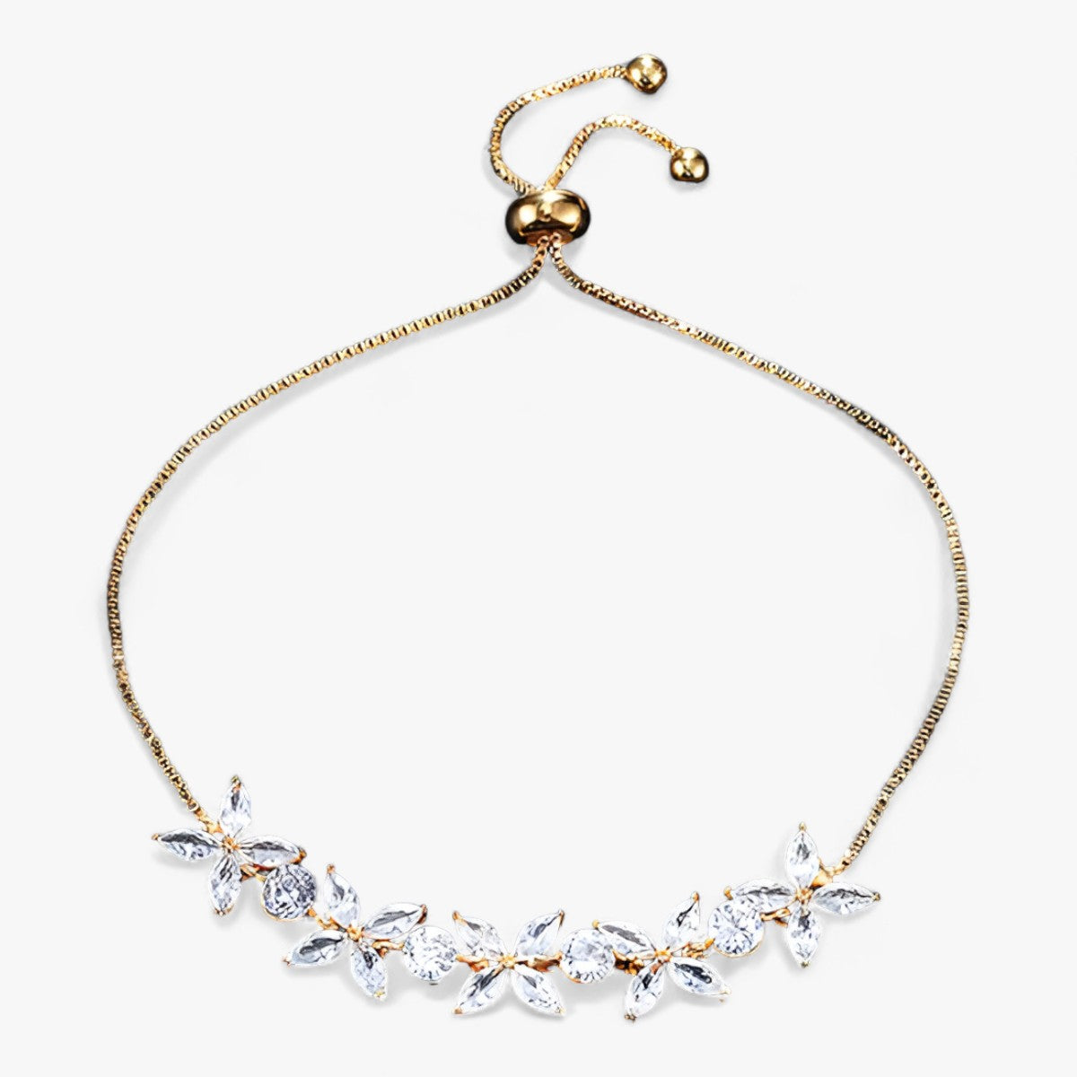 Zirkonia-Blüte | Charm-Armband - Elegantes Blumendesign