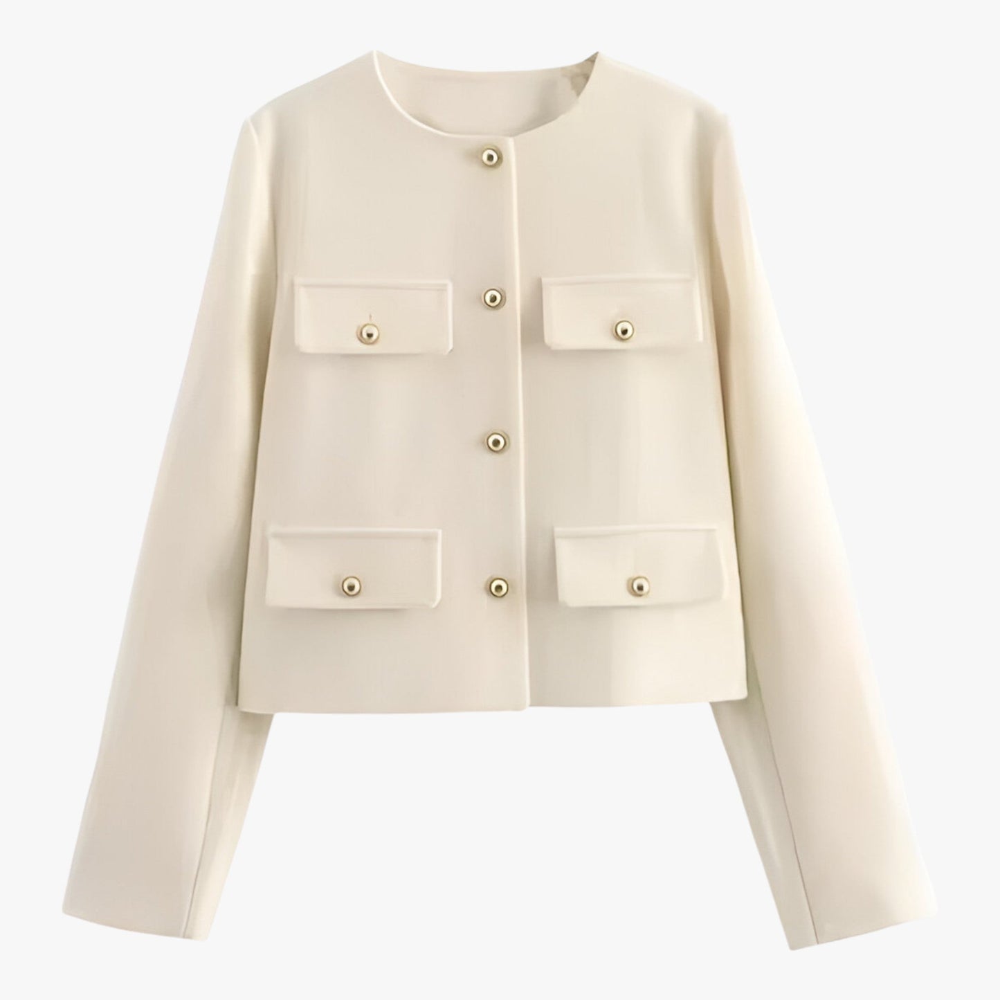 Crop-Jacke aus Tweed - Elegante Fransen-Details für den Herbst