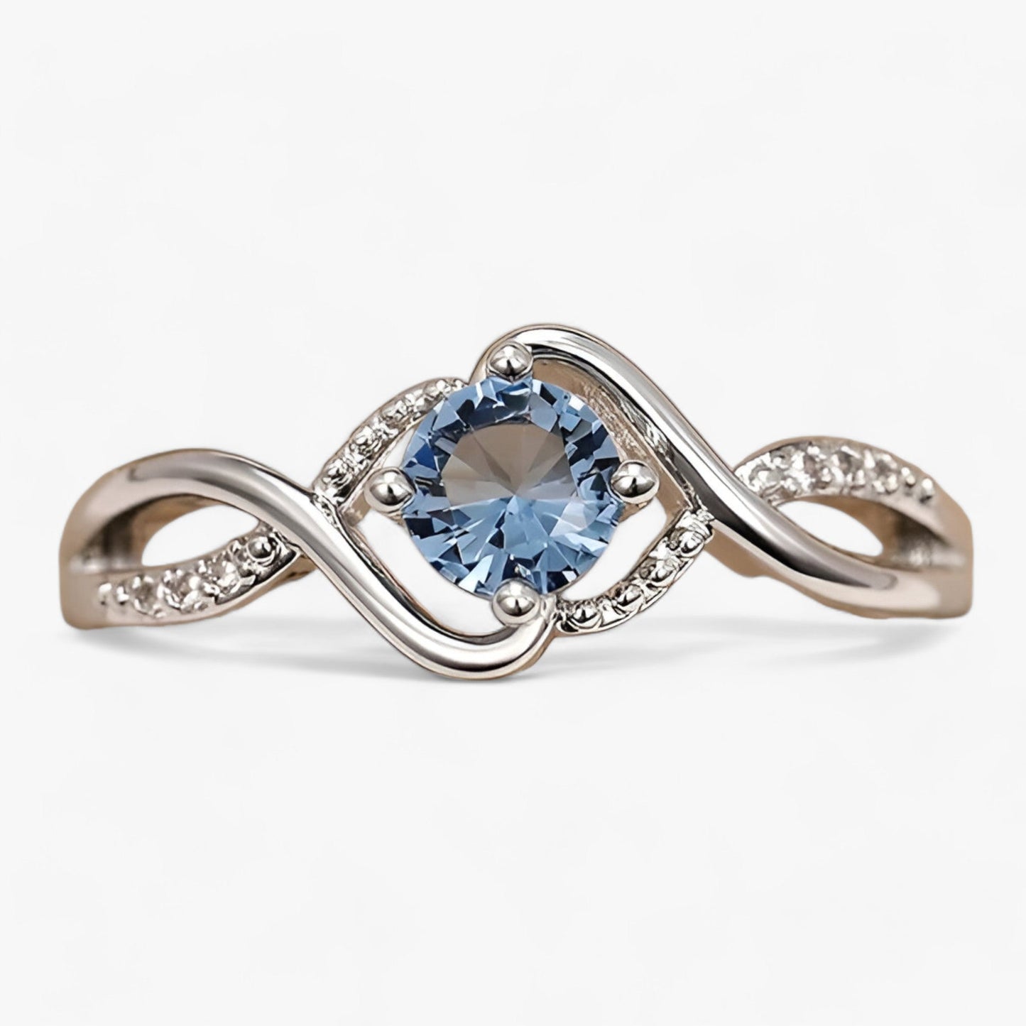Charmanter blauer Ring - Müheloser Glamour