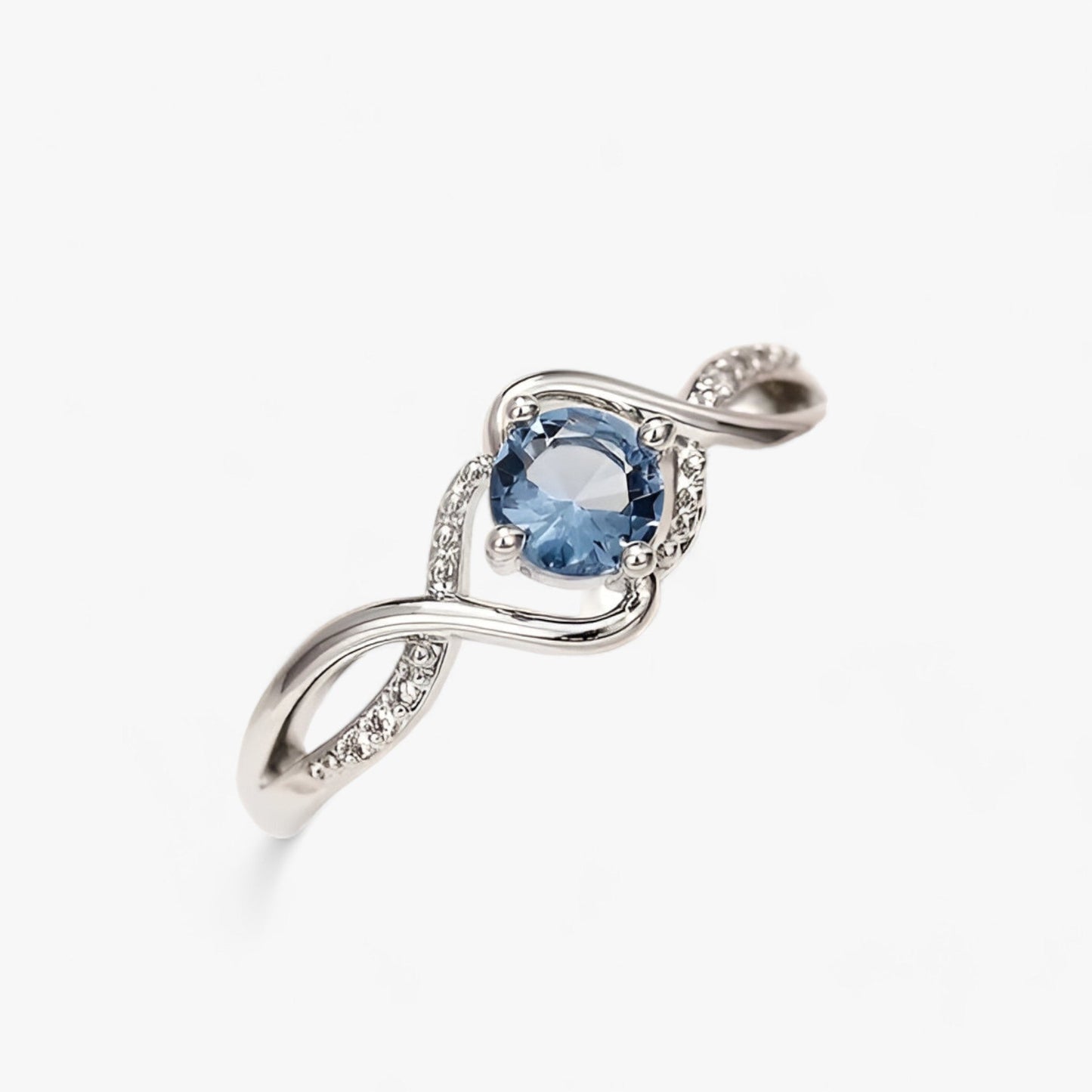 Charmanter blauer Ring - Müheloser Glamour