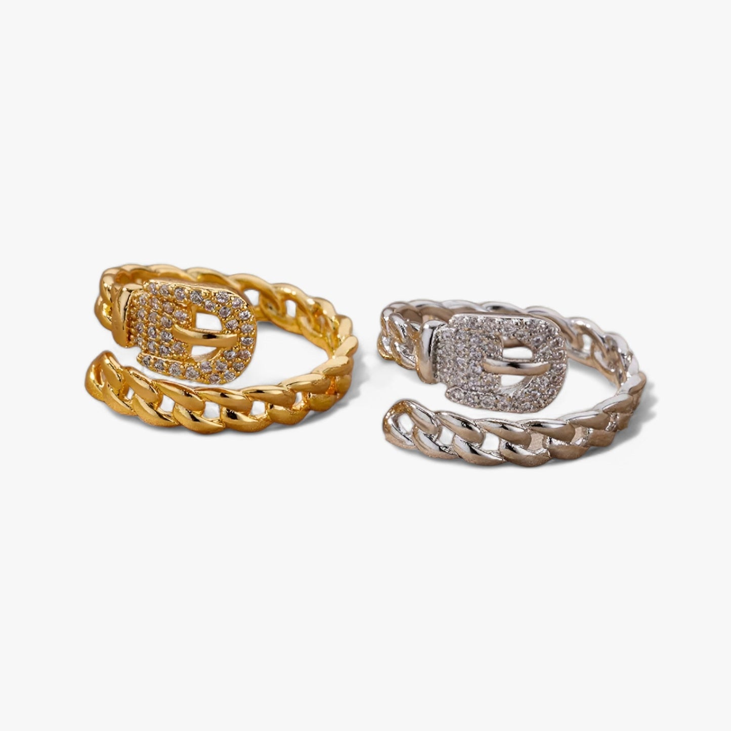 Zirkon-Gürtel-Ring - Chic und Modern