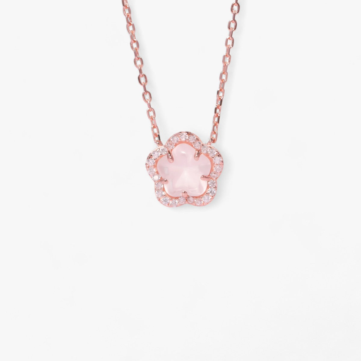 Zirkon Sakura Anhänger - Elegant und Funkelnd